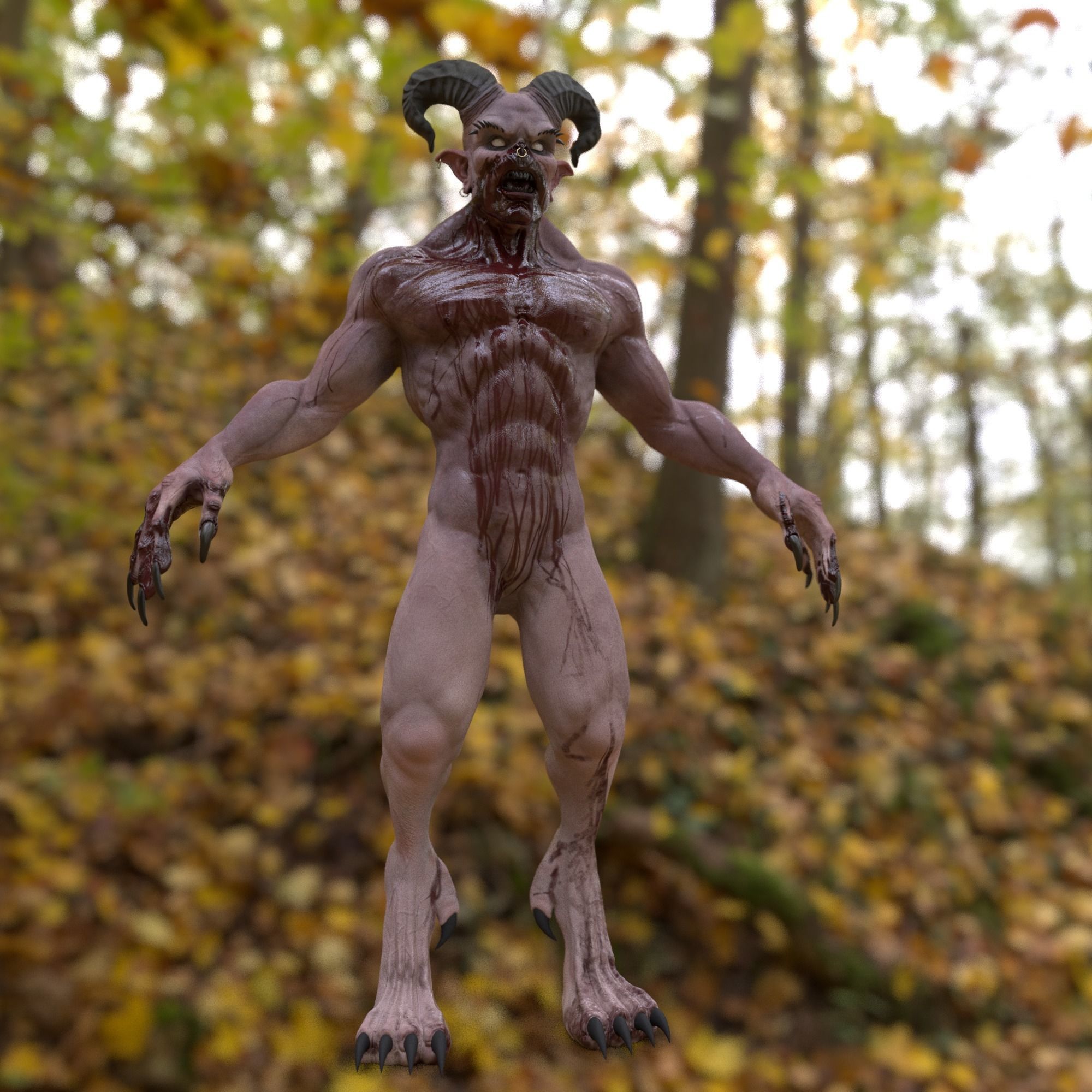 DEMONICOS 3D MODEL demon in woods 3D model_6