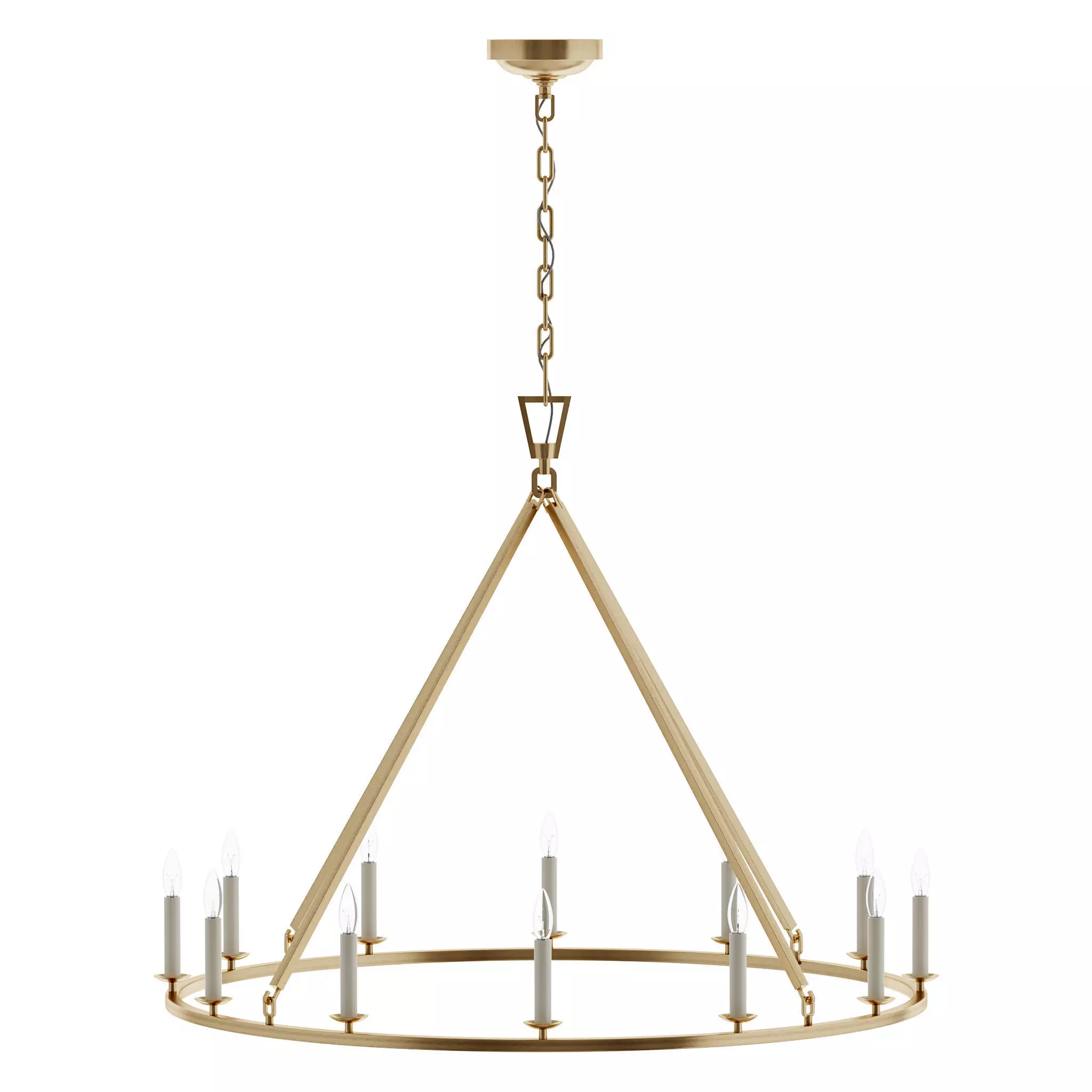 Vsual Comfort 12 lights Chandelier 3D model_0