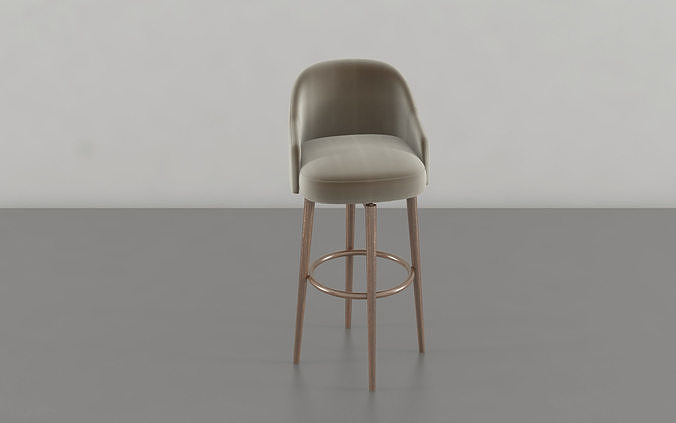 Bar Stool 3D model 3D model