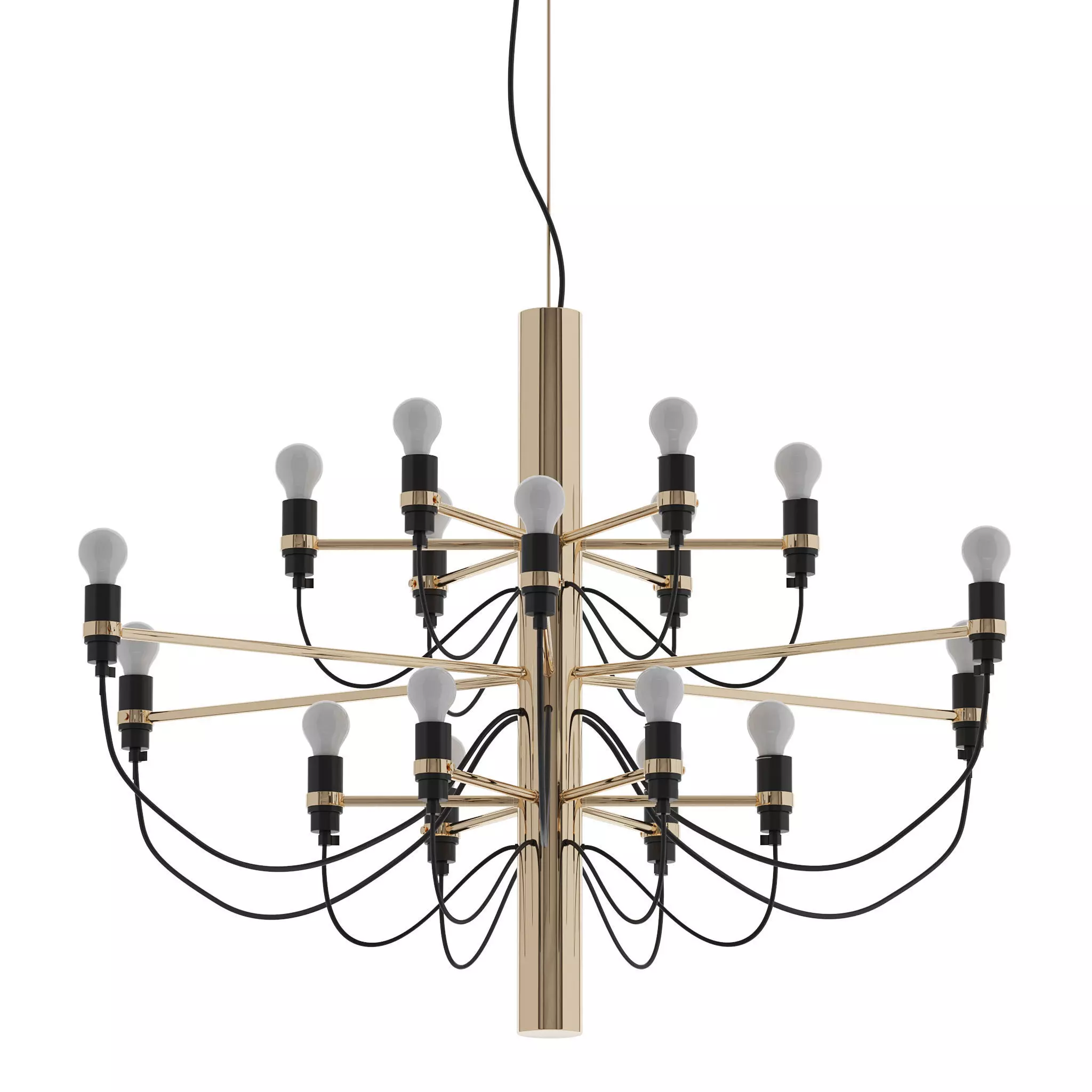 2097 Chandelier By Gino Sarfatti 3D model_0