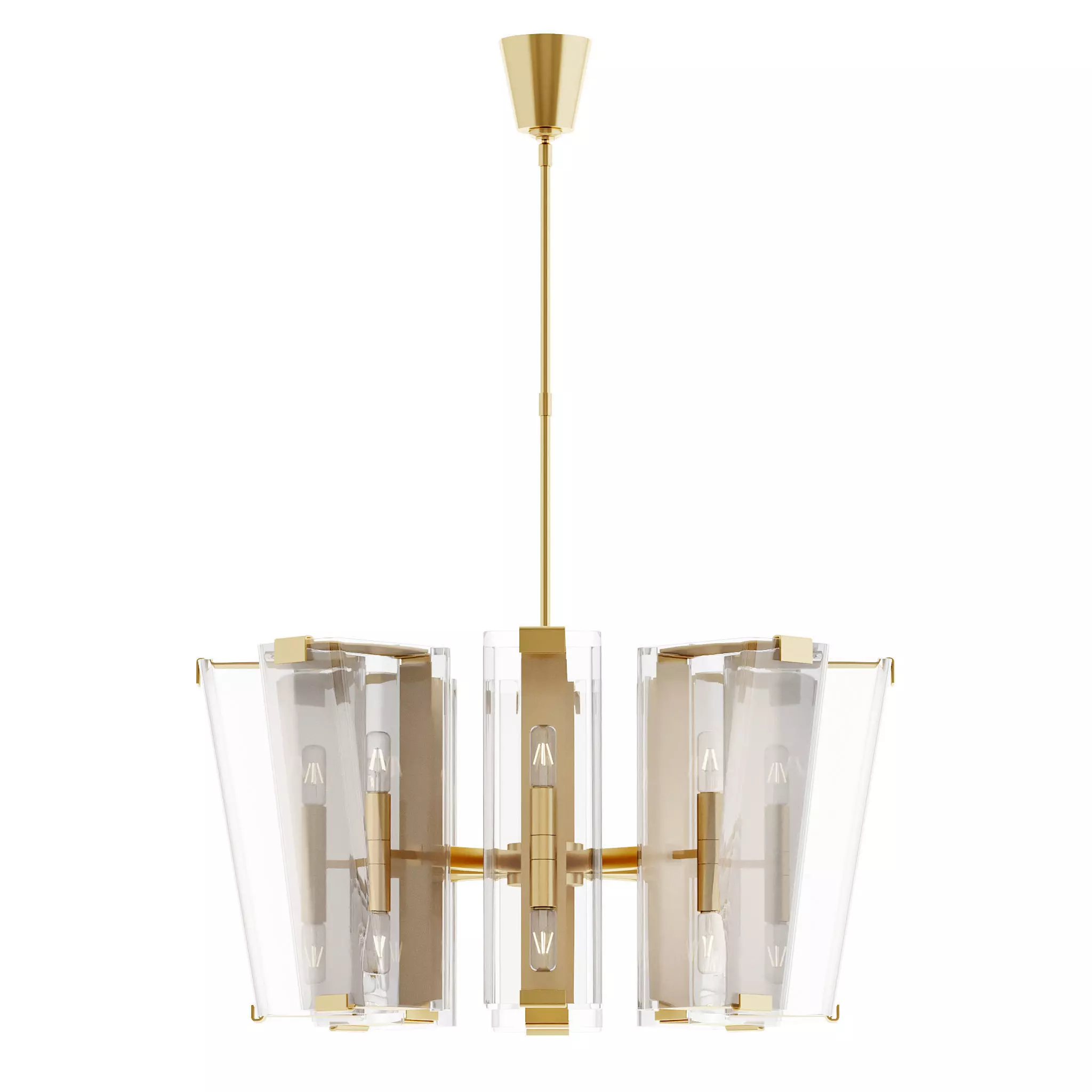 Alpine Medium Chandelier By AERIN 3D model