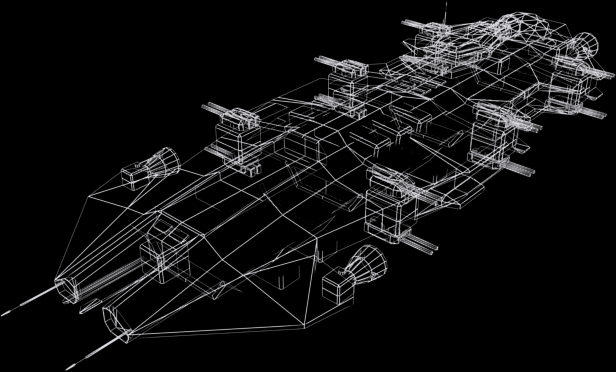 Ender Battlecruiser Low-poly 3D model_8
