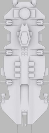 Ender Battlecruiser Low-poly 3D model_7
