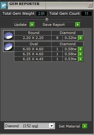 3-Stone blue diamond ring 3099 3D print model 3D print model_8