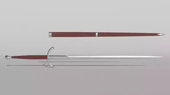 Great Sword Low-poly 3D model