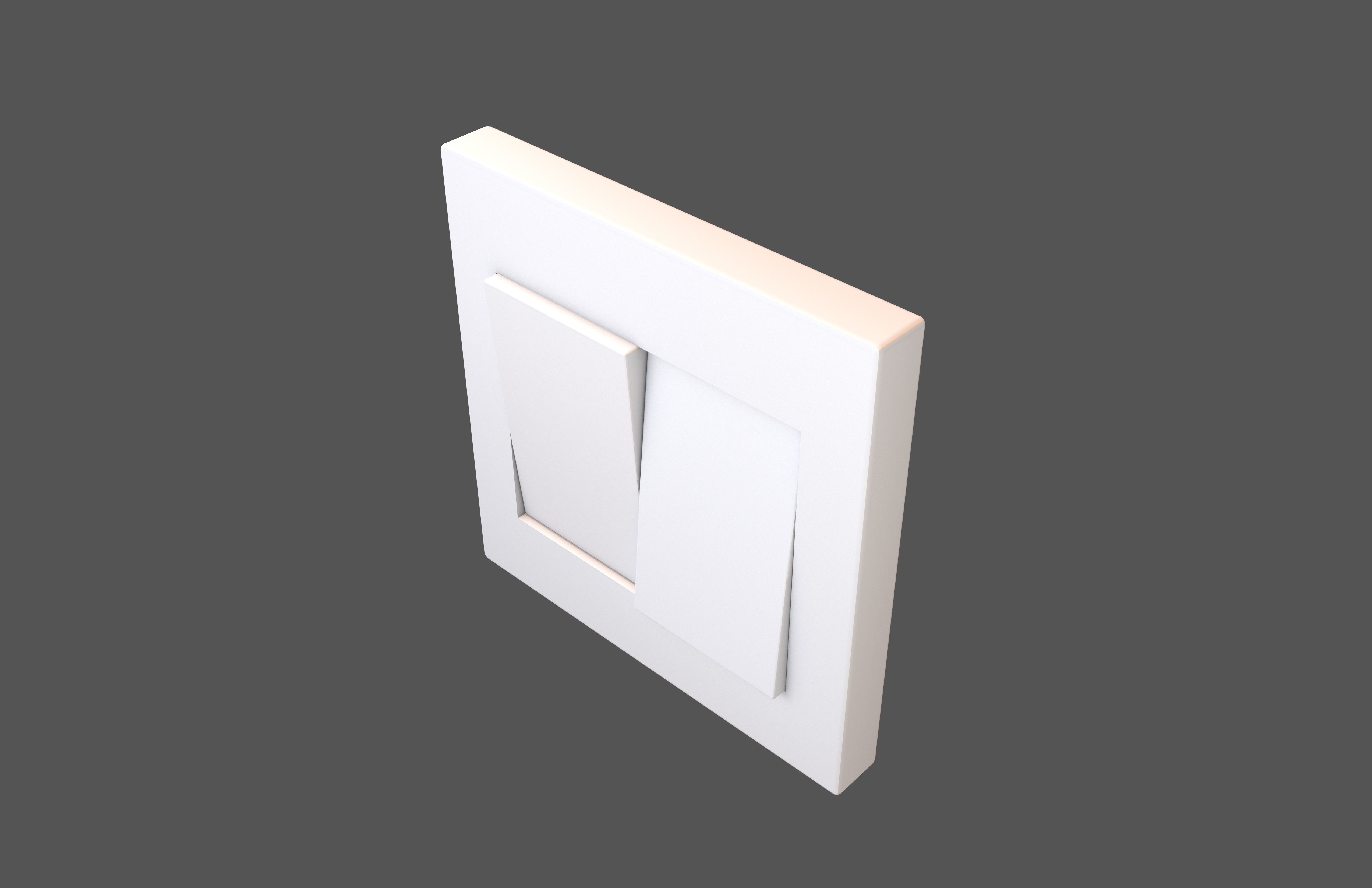 Light Switch v2 001 Low-poly 3D model_1