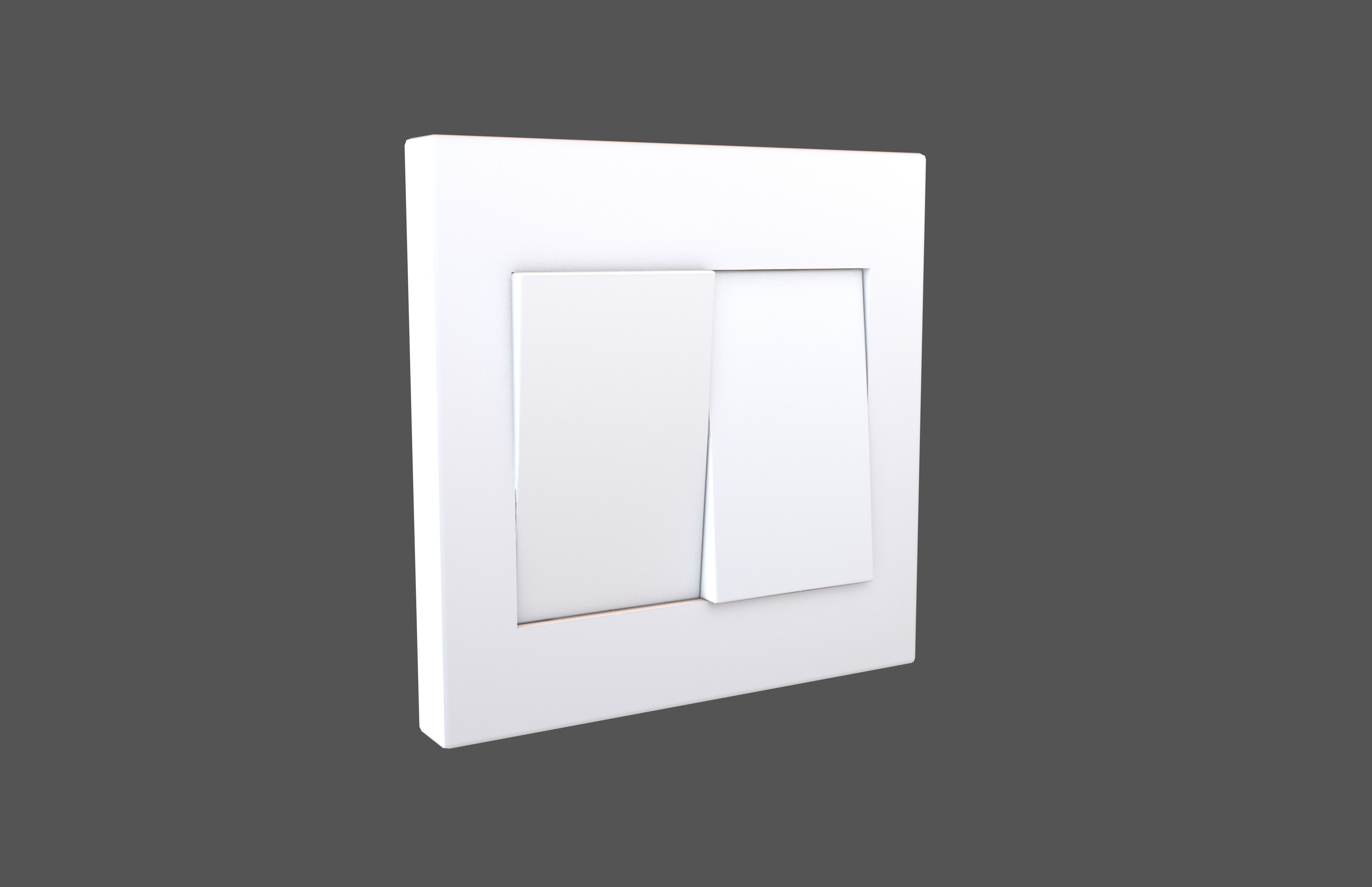 Light Switch v2 001 Low-poly 3D model_2