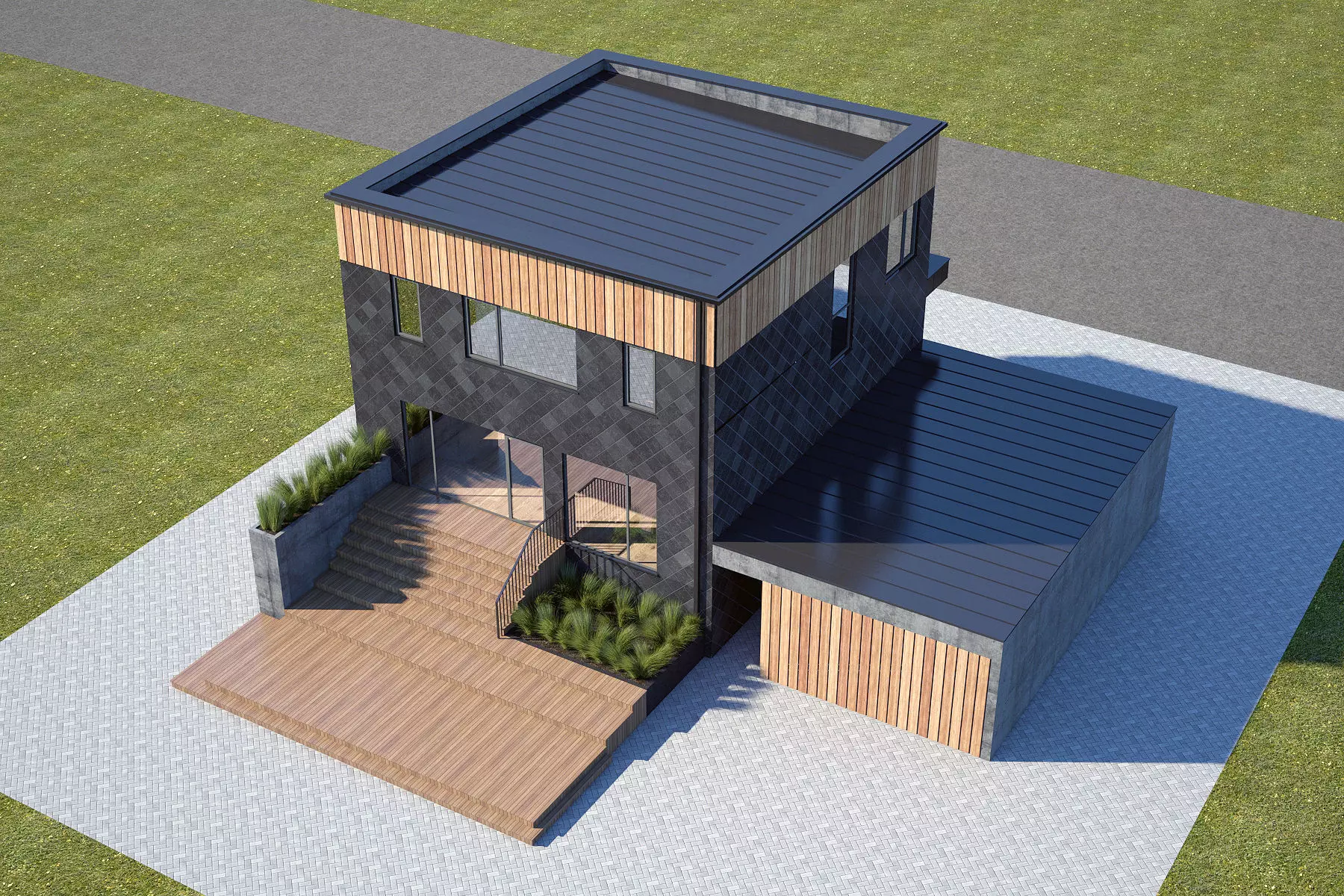 Modern house 3D model_0