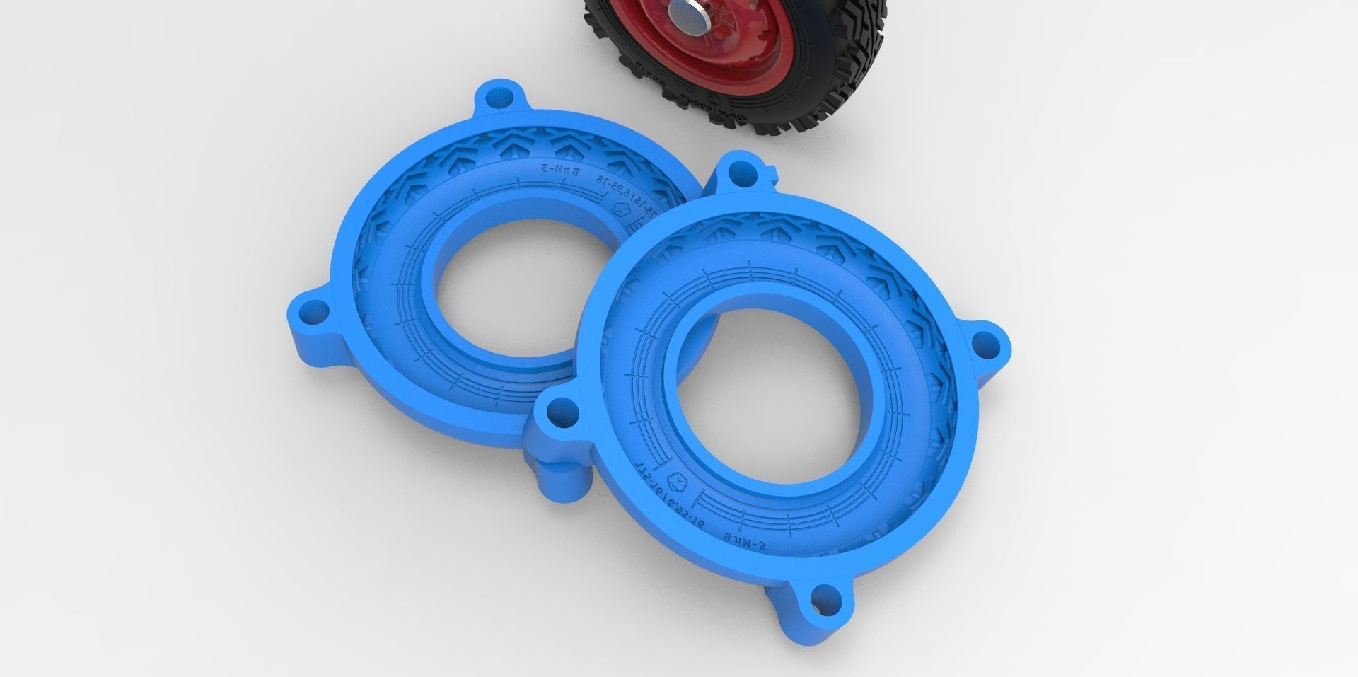 Mold rc Tire Niva off road vehicle How to make RC cars tire 3D model 3D