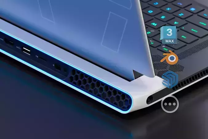 Alienware X17 R2 - Dell Gaming Laptop 3D model