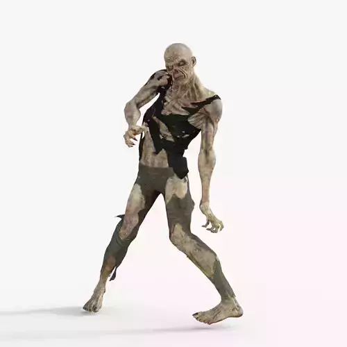 Scary Zombie Rigged