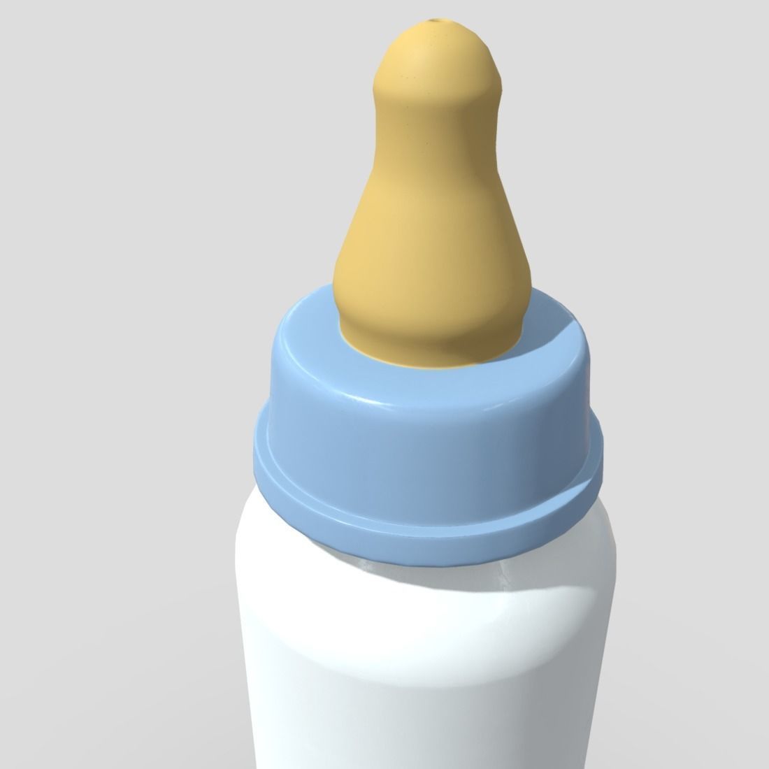 Baby Bottle Low-poly 3D model_13