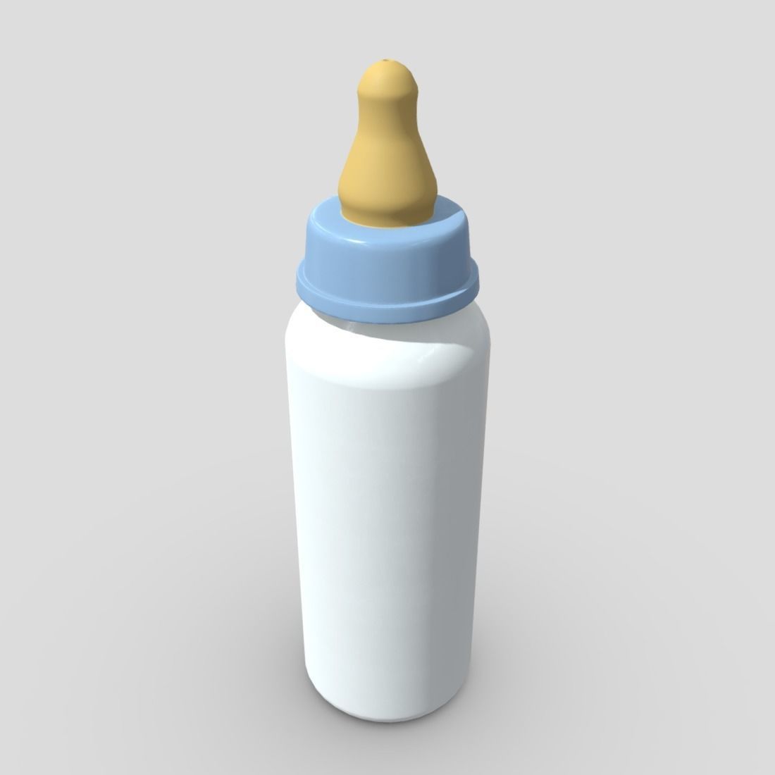 Baby Bottle Low-poly 3D model_11