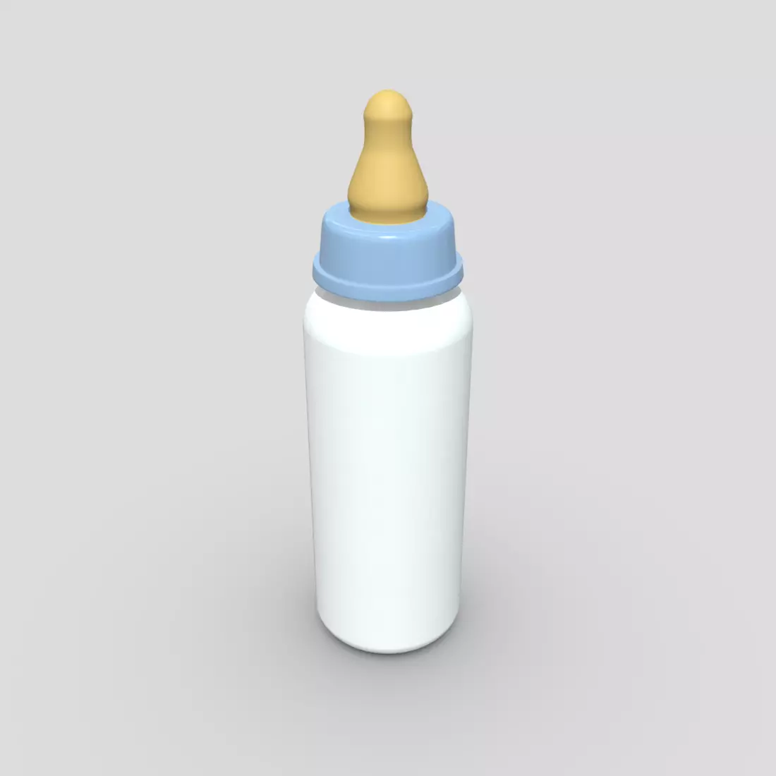 Baby Bottle Low-poly 3D model_0