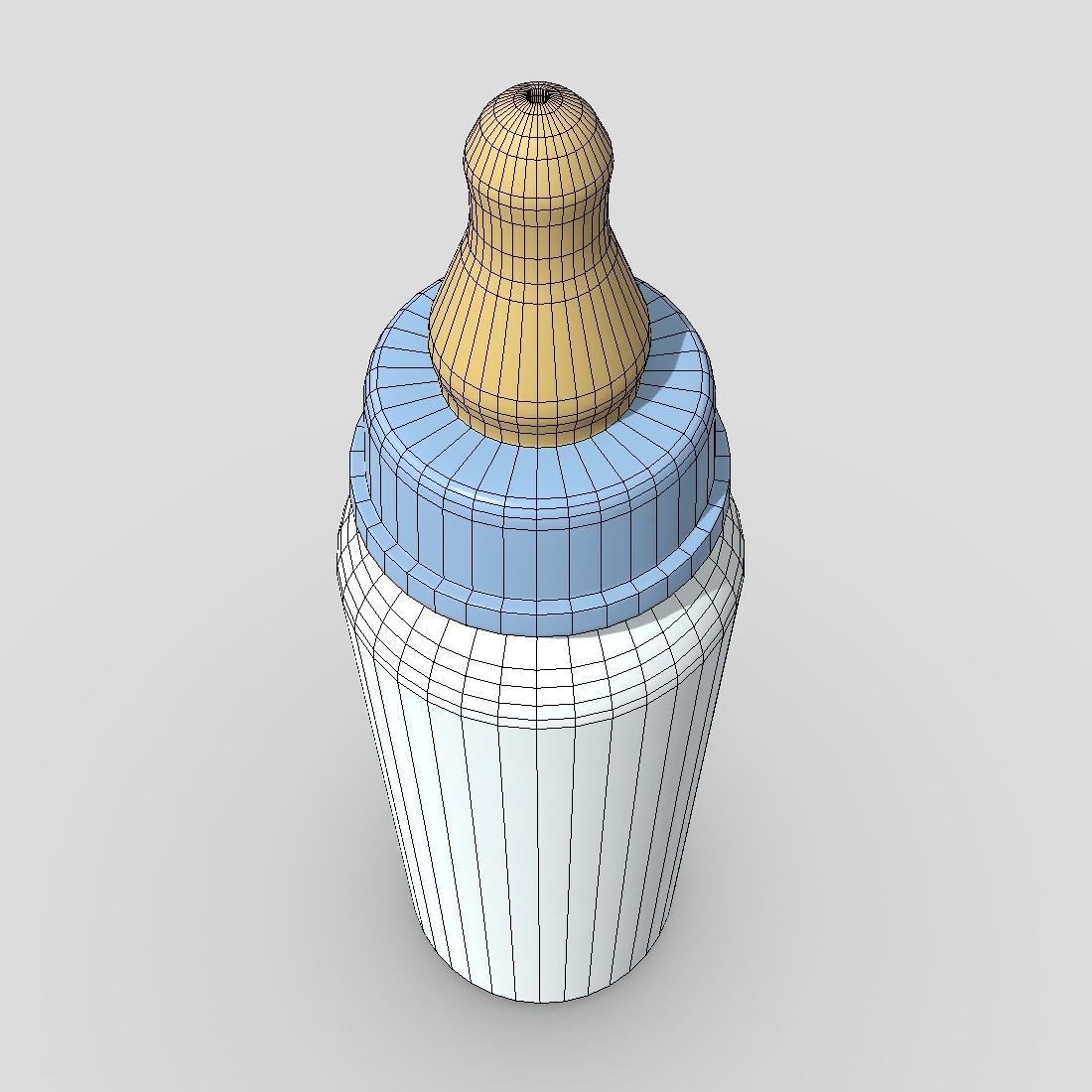 Baby Bottle Low-poly 3D model_6