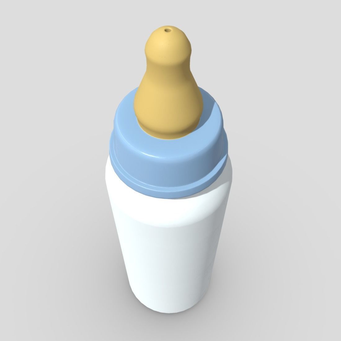 Baby Bottle Low-poly 3D model_5