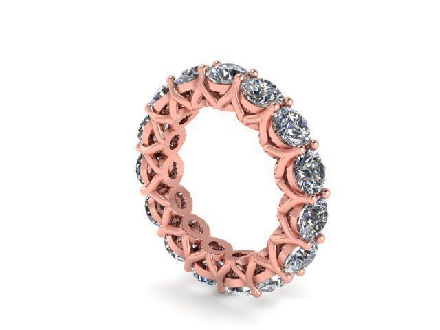 Eternity band ring 3D model_1