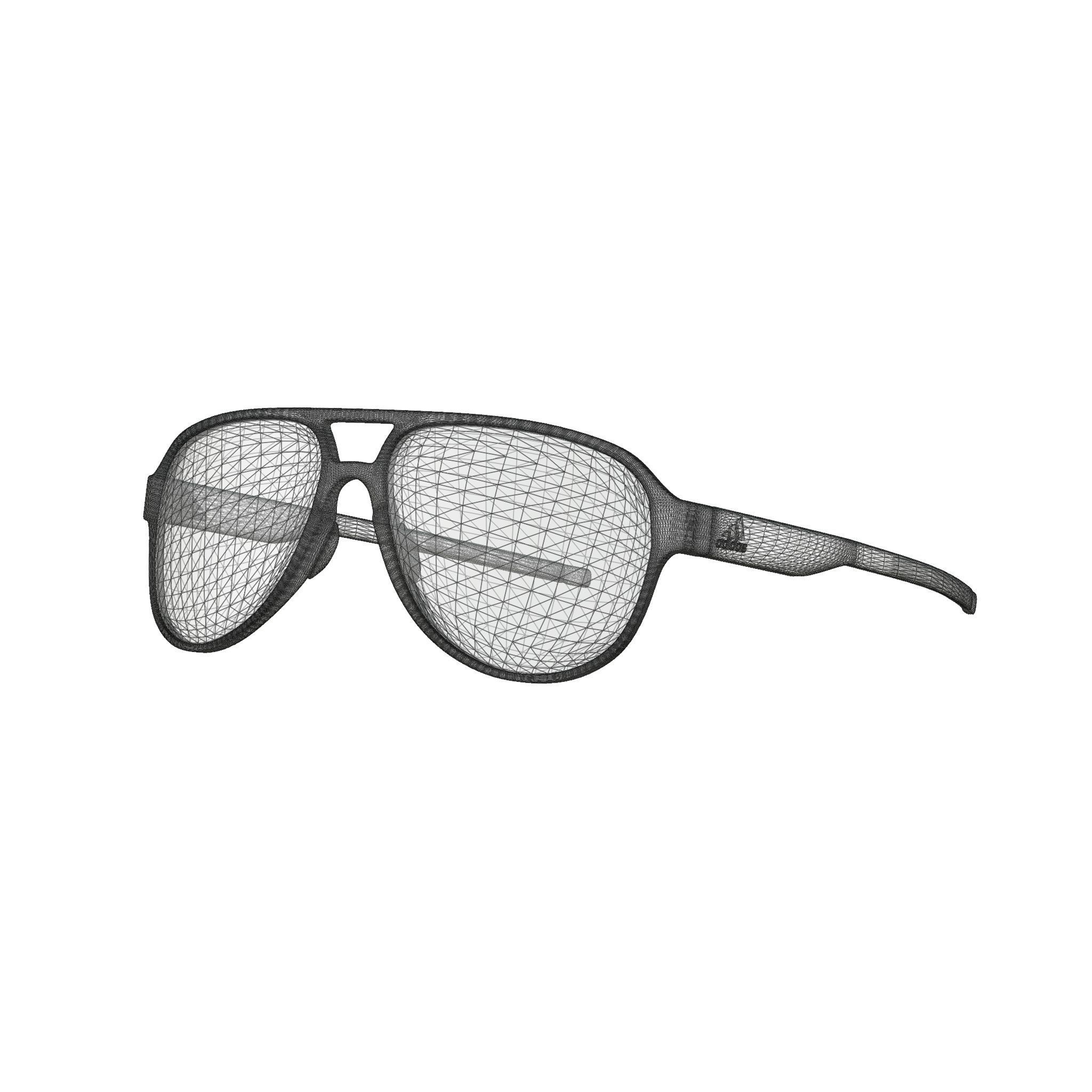 Adidas - AD33 75 9100 Sport glasses Low-poly 3D model_4