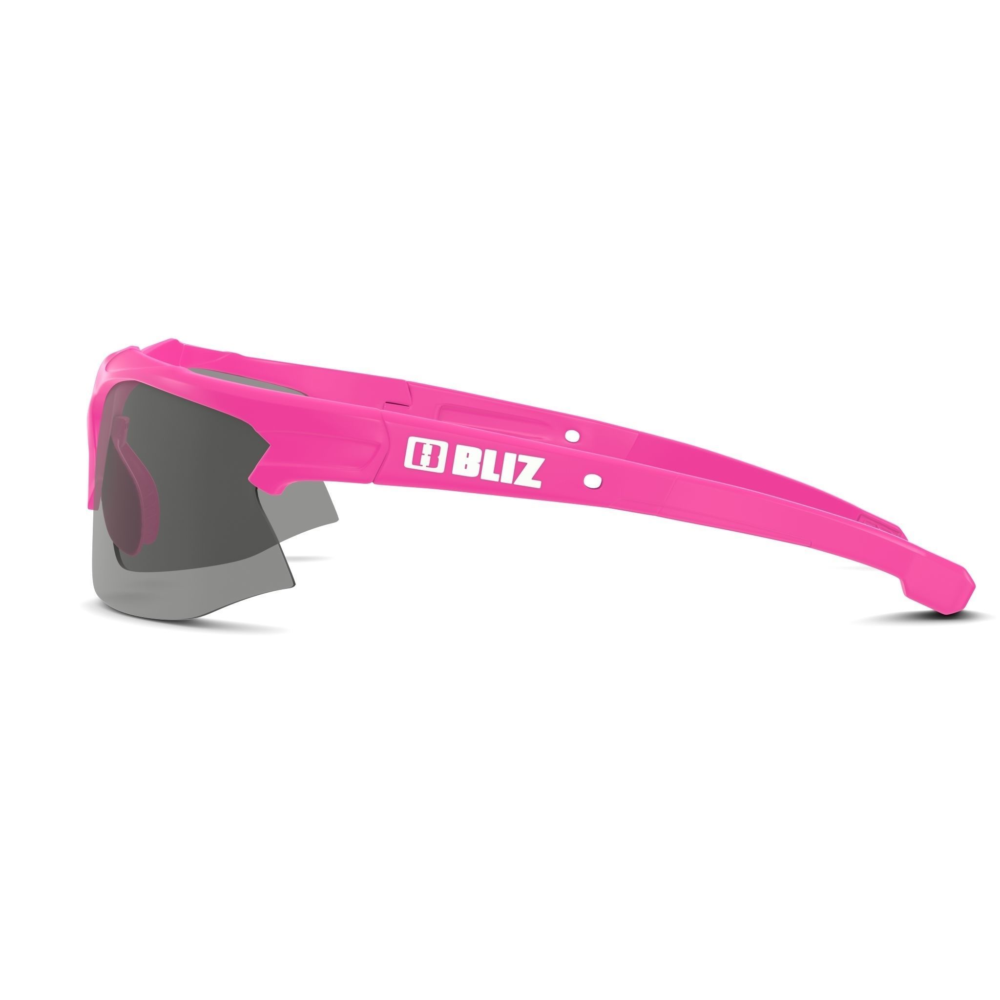 Bliz - Smoke w silver mirror Hybrid Small Pink Sport glasses  Low-poly 3D model_3