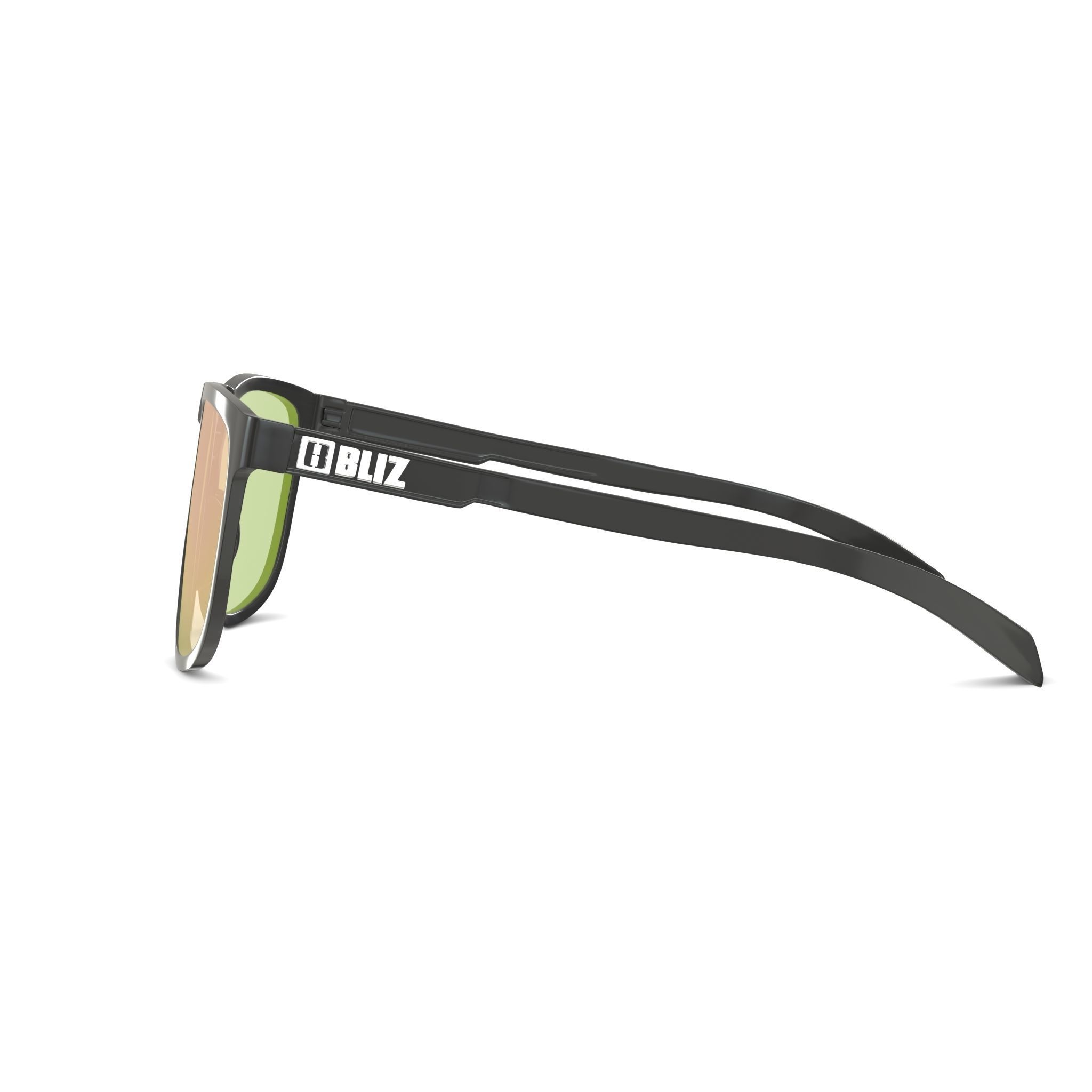 Bliz Smoke w rose-gold multi Ace Rubber Black Sport glasses Low-poly 3D model_3