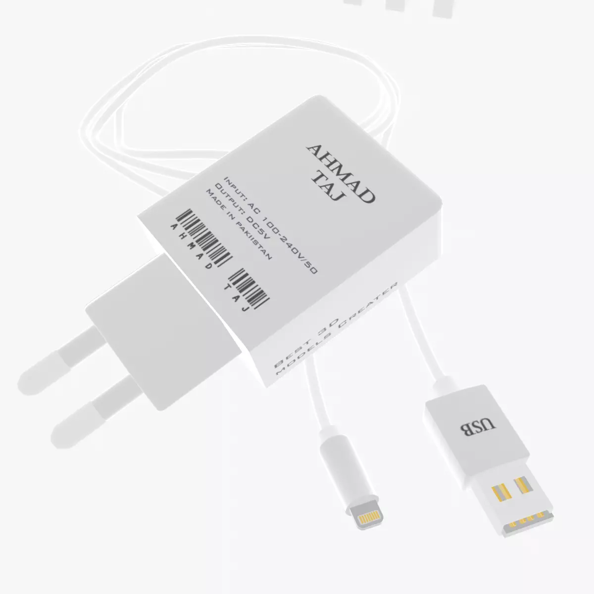 Mobile Charger 3D model_0