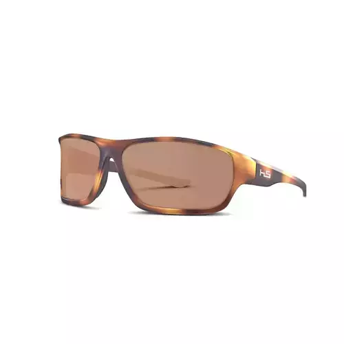 Henrik Stenson Eyewear - Torque Havanna Brown Sport glasses Low-poly 3D model