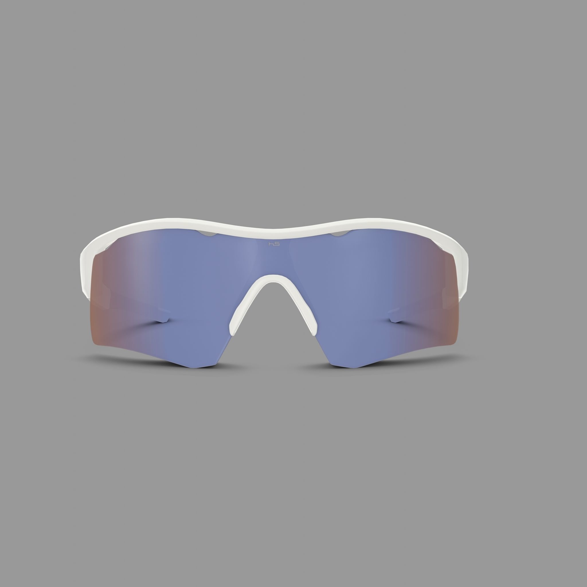 Henrik Stenson Eyewear - Iceman II White Sport glasses Low-poly 3D model_2