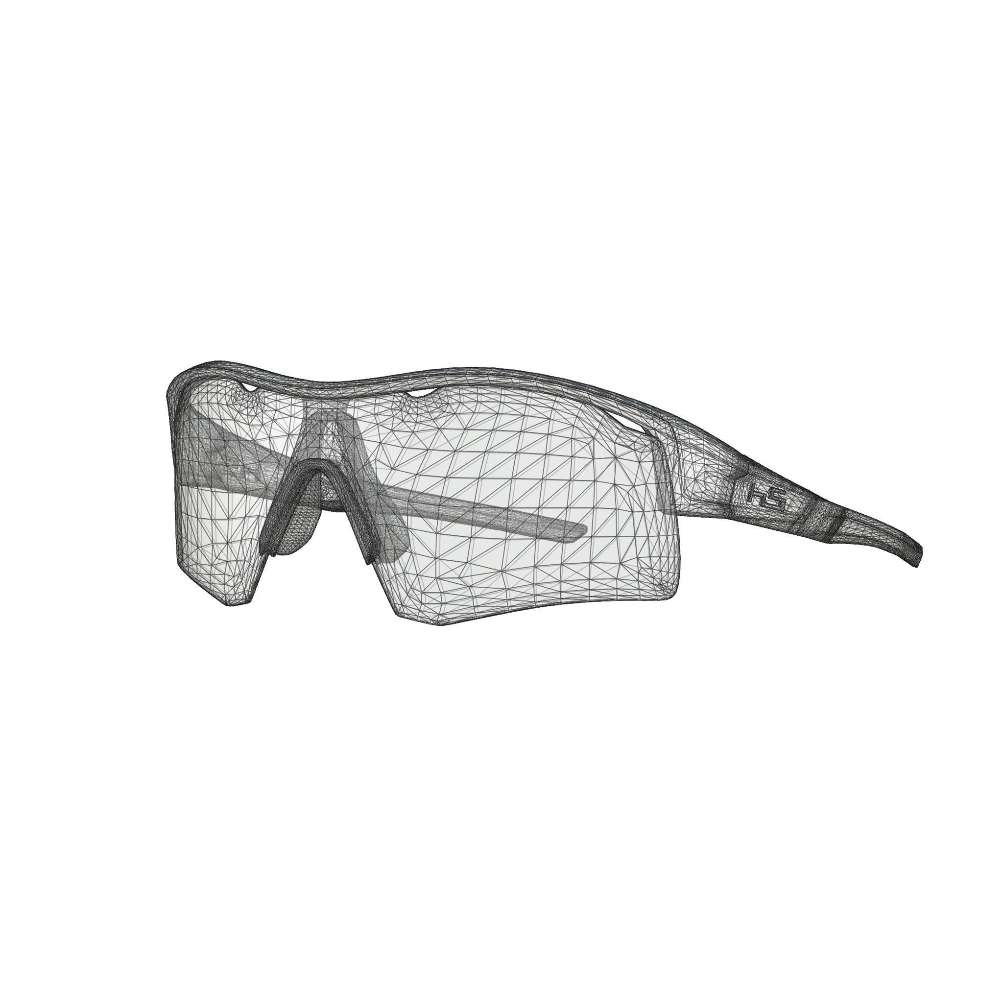 Henrik Stenson Eyewear - Iceman II White Sport glasses Low-poly 3D model_4
