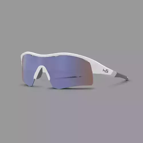 Henrik Stenson Eyewear - Iceman II White Sport glasses Low-poly 3D model
