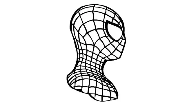 Spider-Man in DXF for cutting on CNC