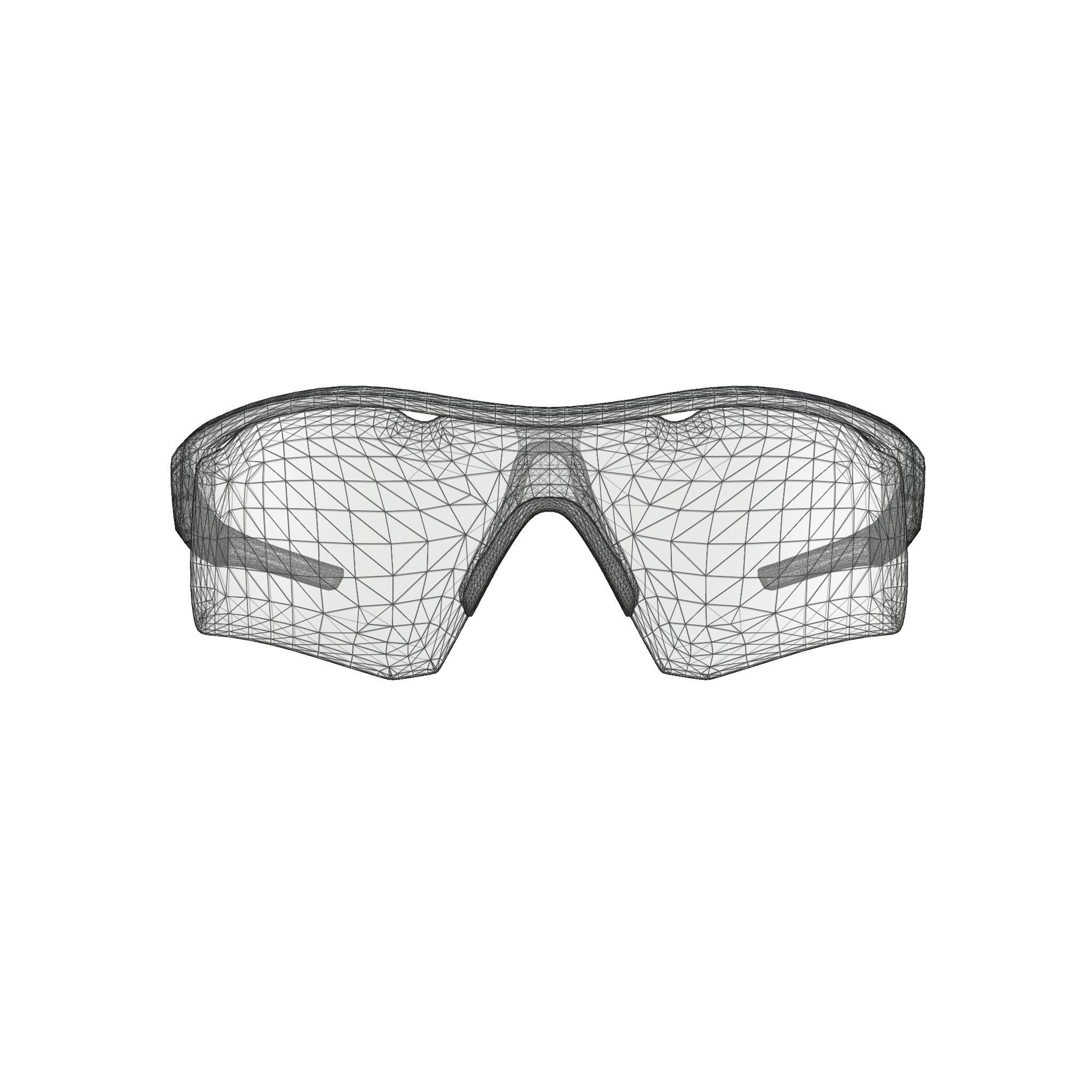 Henrik Stenson Eyewear - Iceman White Sport glasses Low-poly 3D model_6
