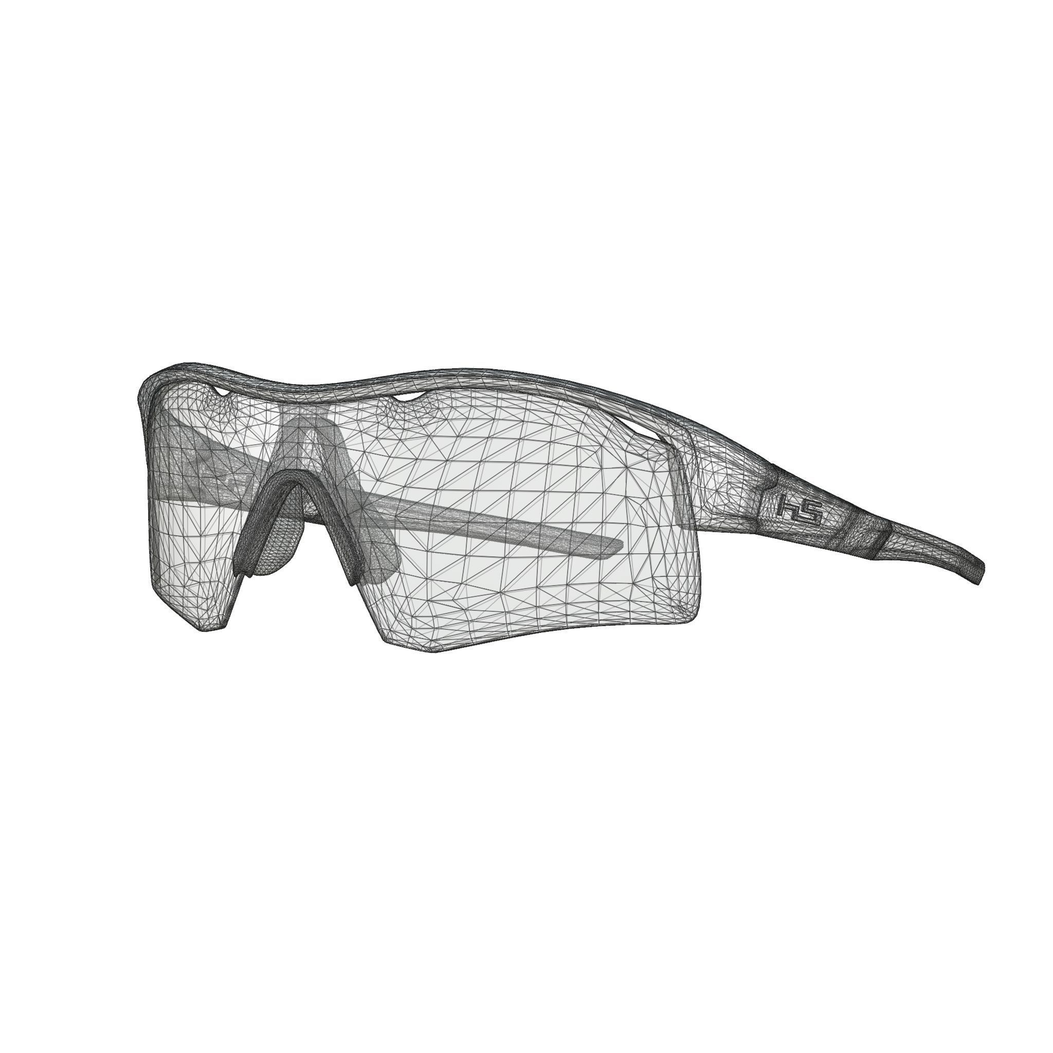 Henrik Stenson Eyewear - Iceman White Sport glasses Low-poly 3D model_4