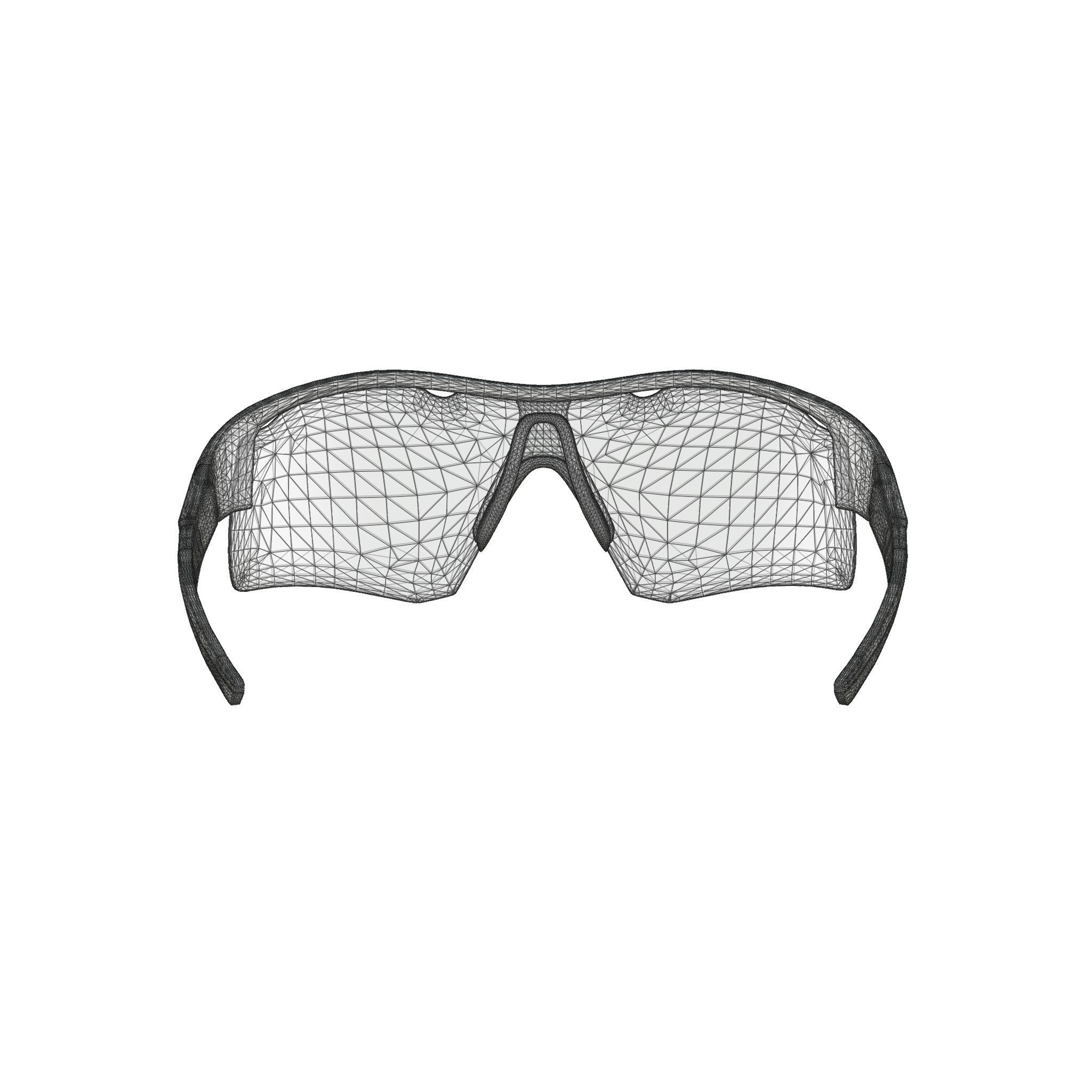 Henrik Stenson Eyewear - Iceman White Sport glasses Low-poly 3D model_5