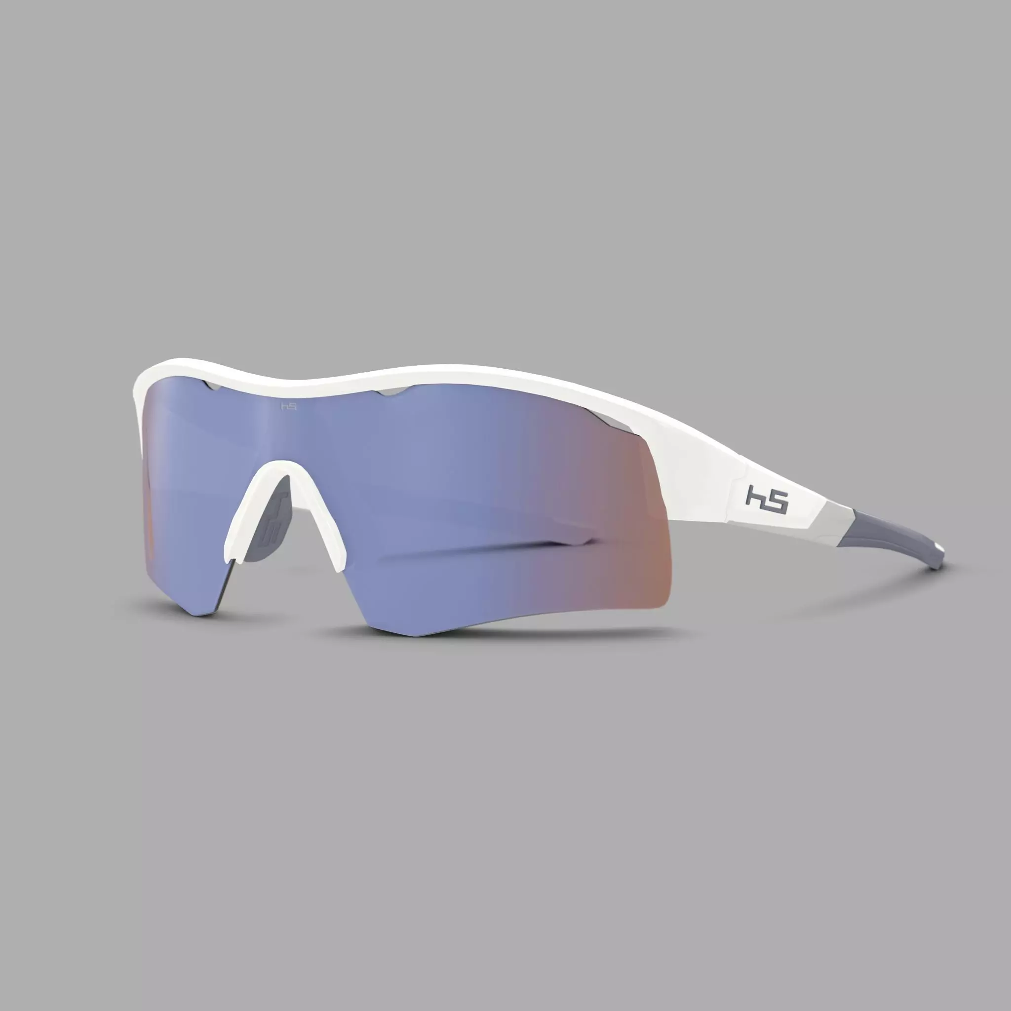 Henrik Stenson Eyewear - Iceman White Sport glasses Low-poly 3D model_0