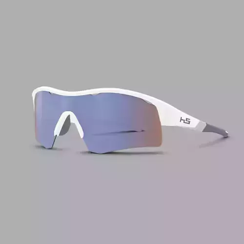 Henrik Stenson Eyewear - Iceman White Sport glasses Low-poly 3D model
