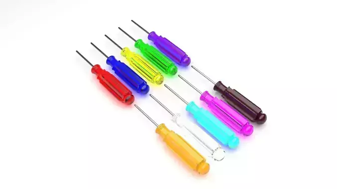 Mini Screwdriver Set 3D model