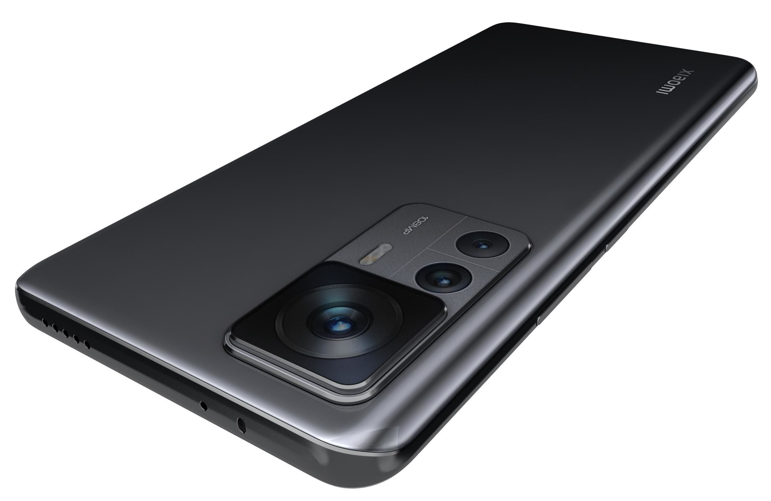 Xiaomi 12T Black Low-poly 3D model_15