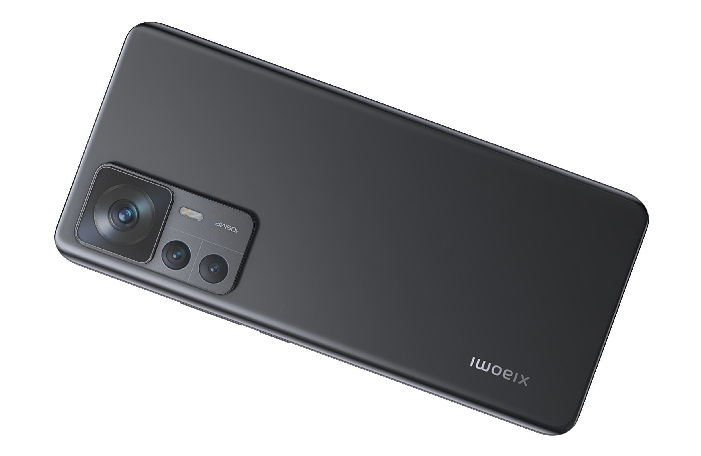 Xiaomi 12T Black Low-poly 3D model_11