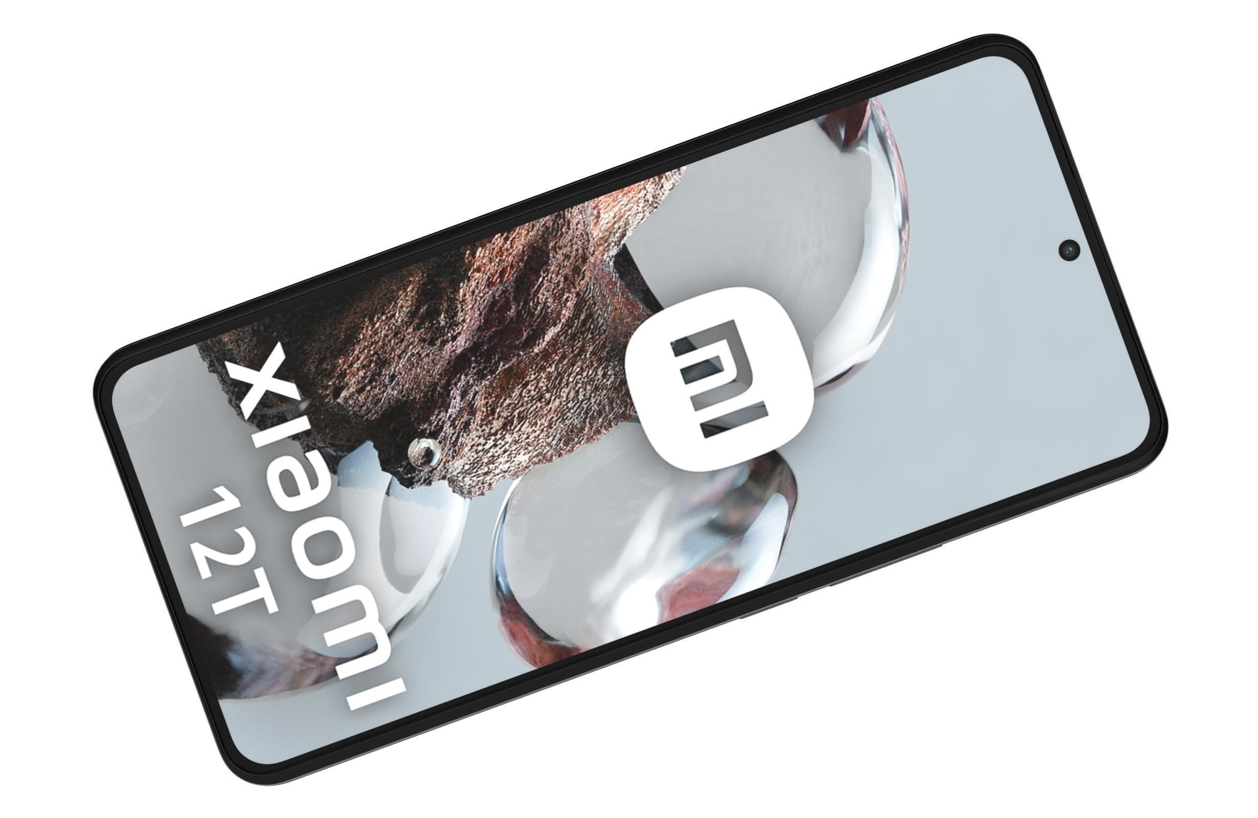 Xiaomi 12T Black Low-poly 3D model_10