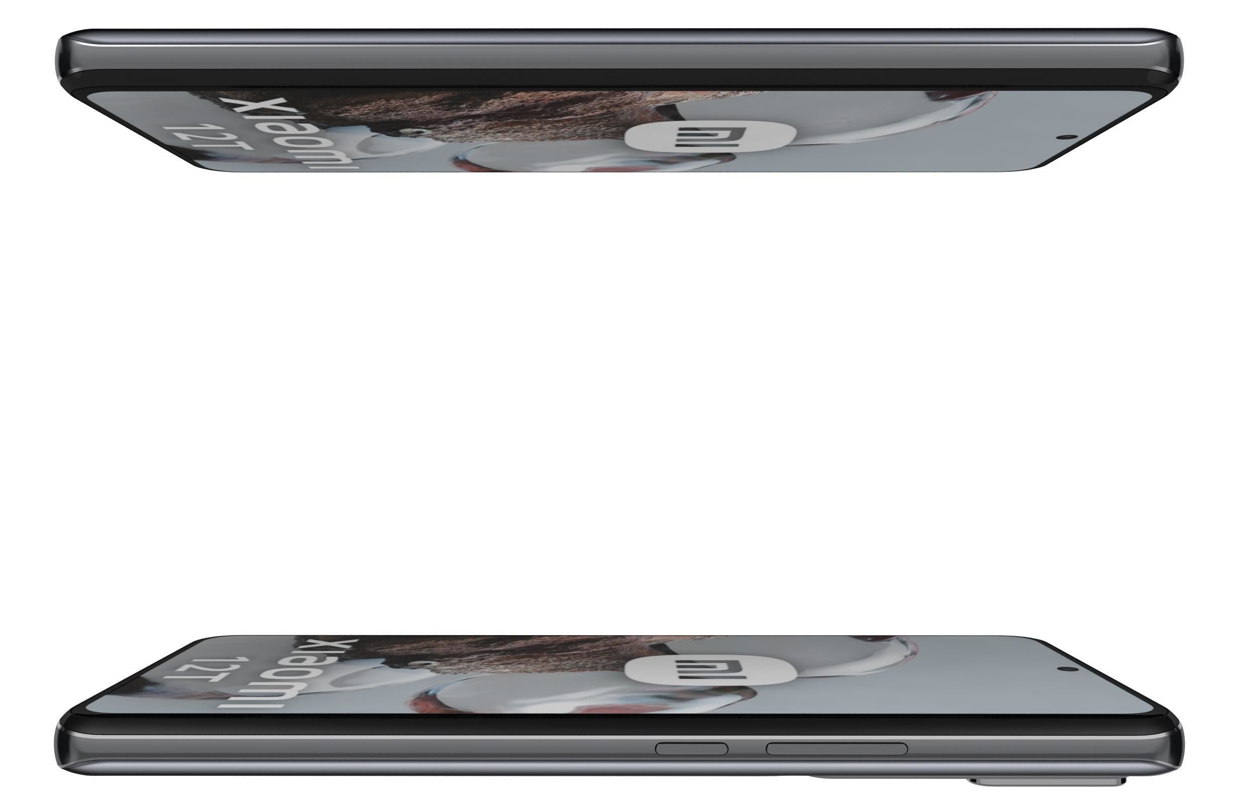 Xiaomi 12T Black Low-poly 3D model_9