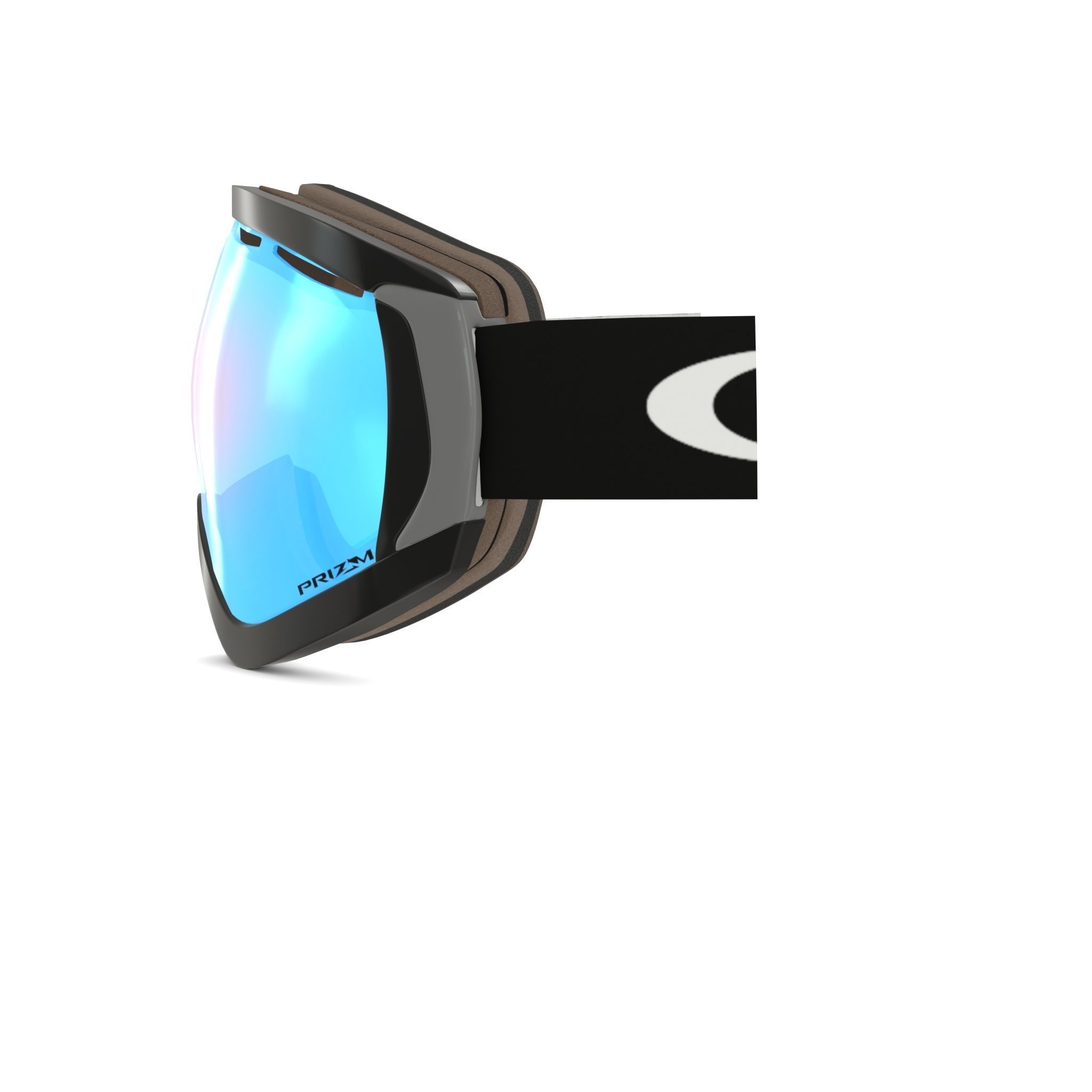 Oakley Canopy Prizm Snow Sapphire Iridium OO7047 Sport glasses Low-poly 3D model_3