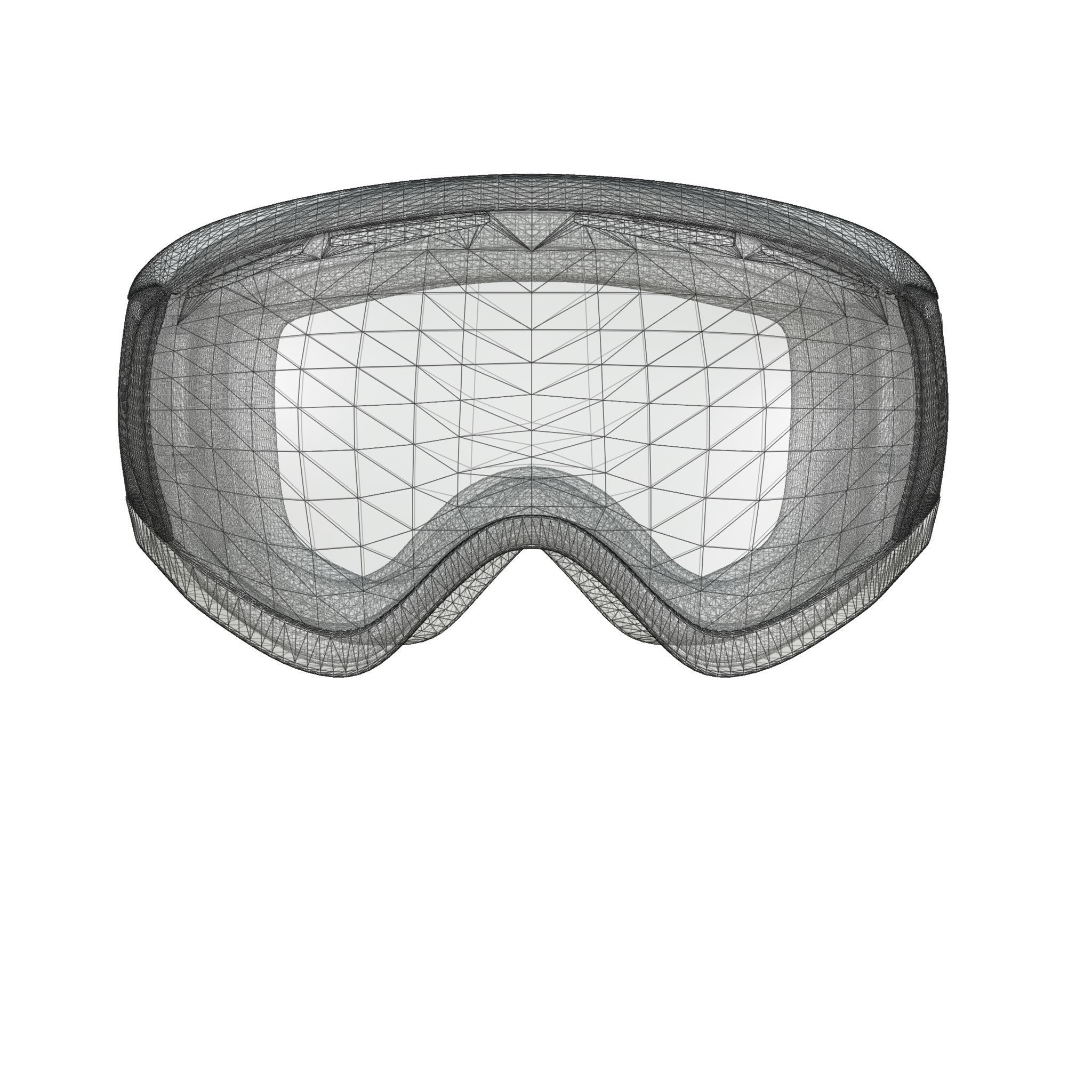 Oakley Canopy Prizm Snow Sapphire Iridium OO7047 Sport glasses Low-poly 3D model_6