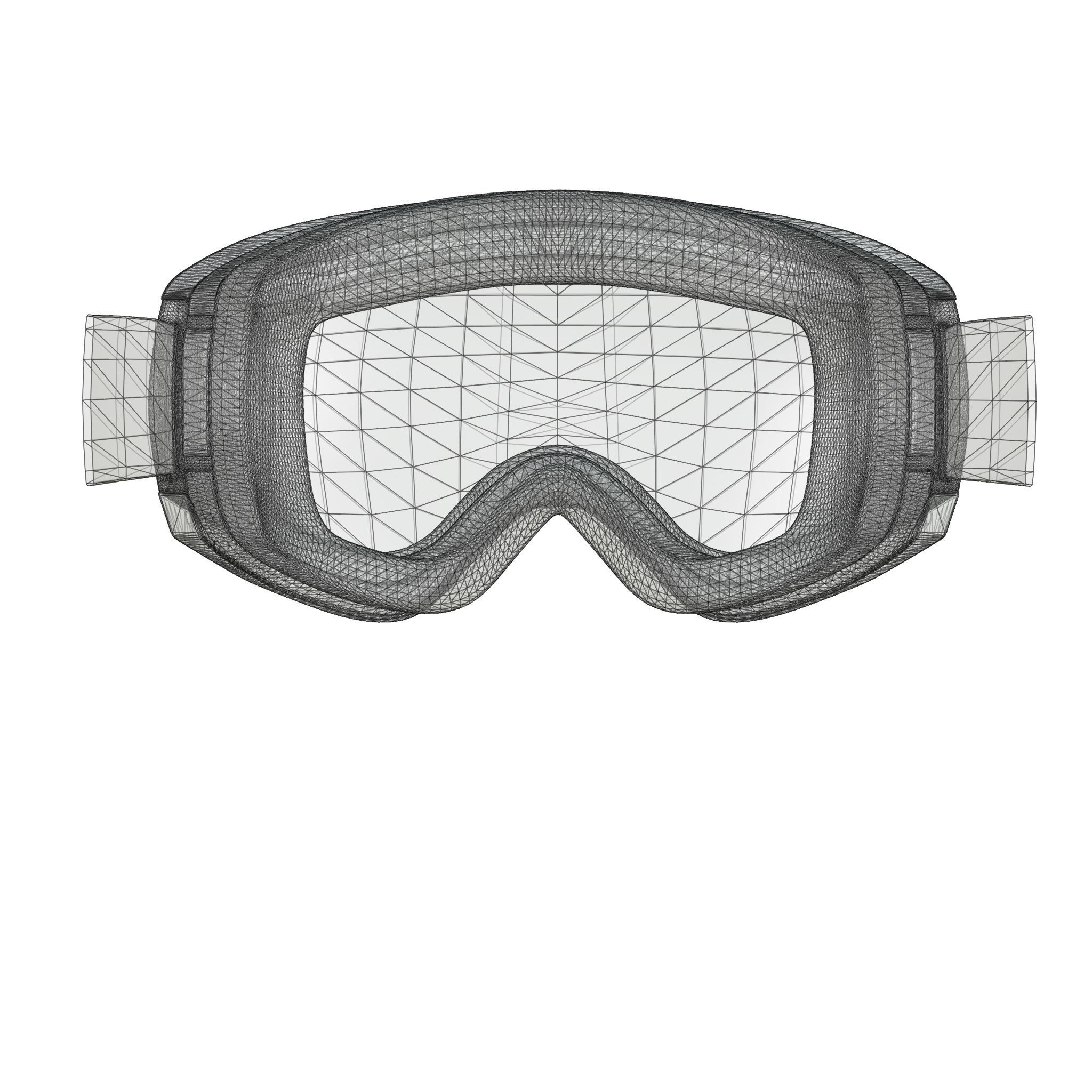 Oakley Canopy Prizm Snow Sapphire Iridium OO7047 Sport glasses Low-poly 3D model_5