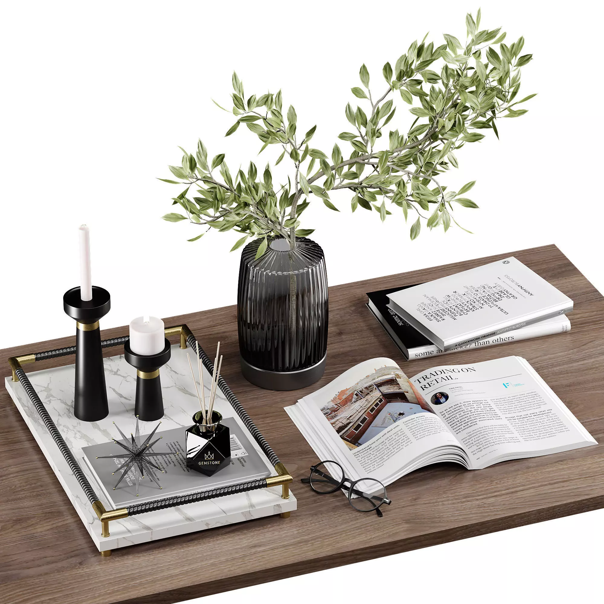 Decorative set09 3D model_0