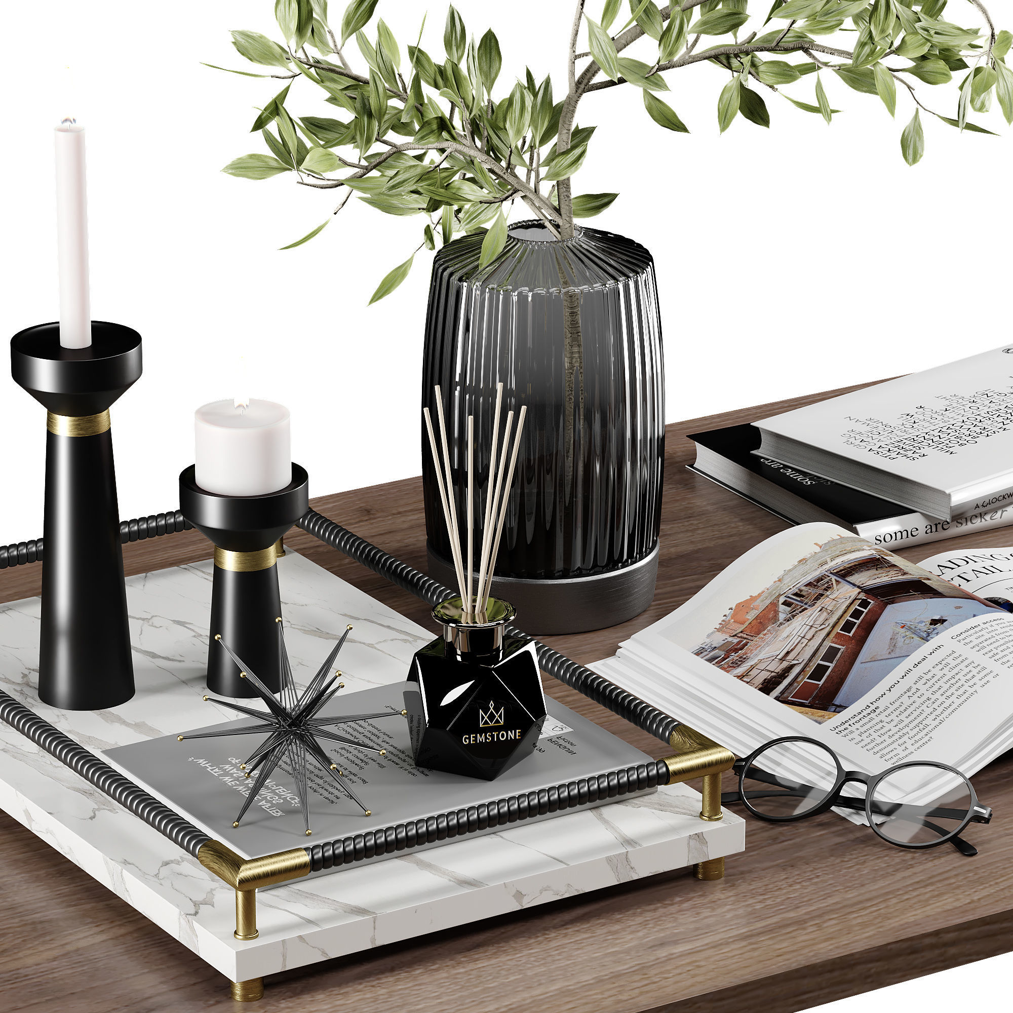 Decorative set09 3D model_2