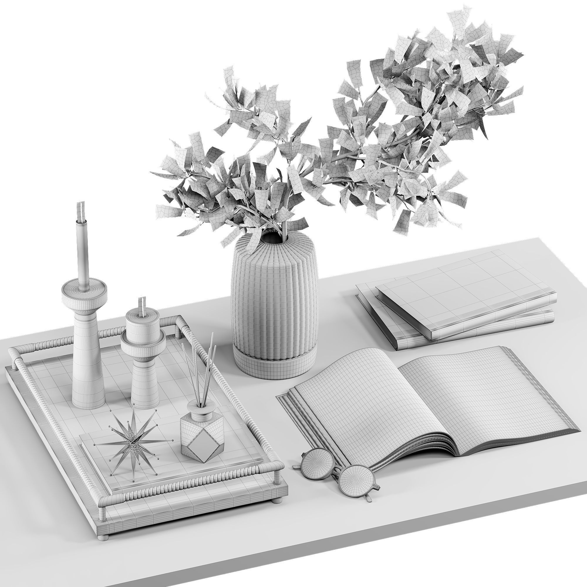 Decorative set09 3D model_3