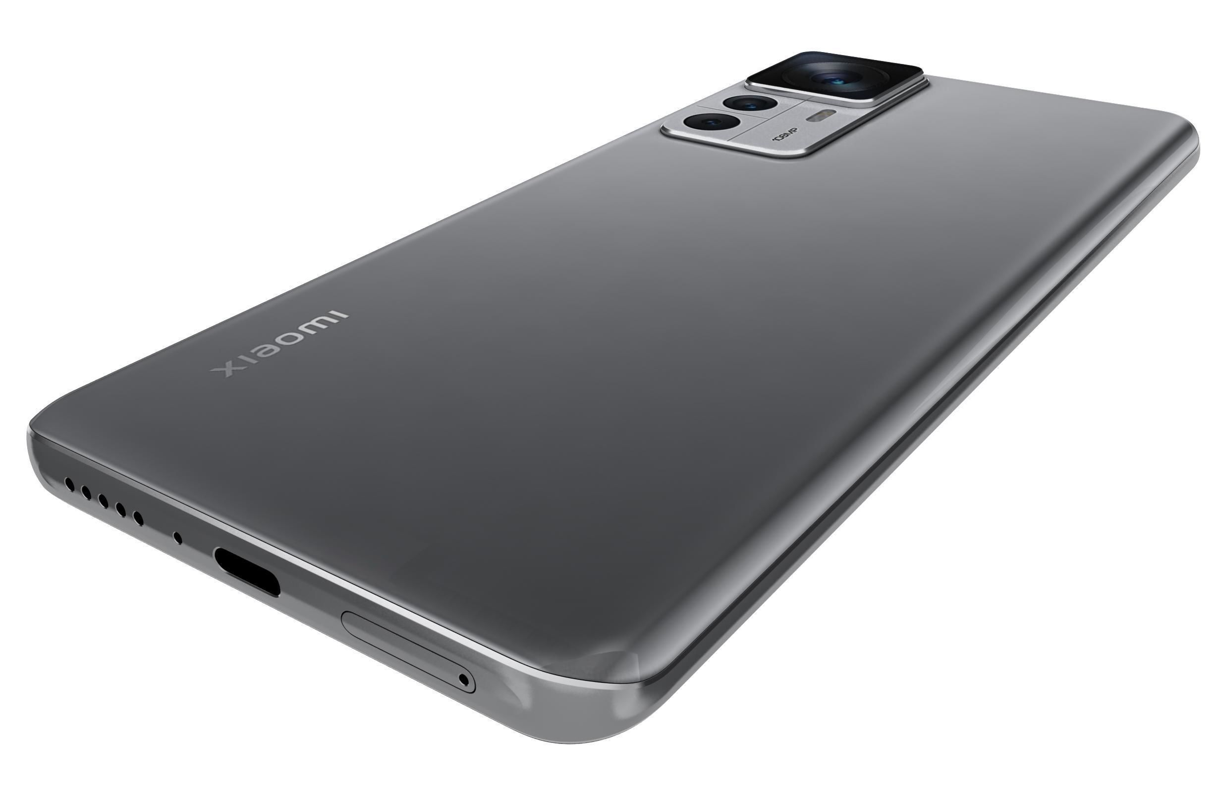 Xiaomi 12T White Low-poly 3D model_14