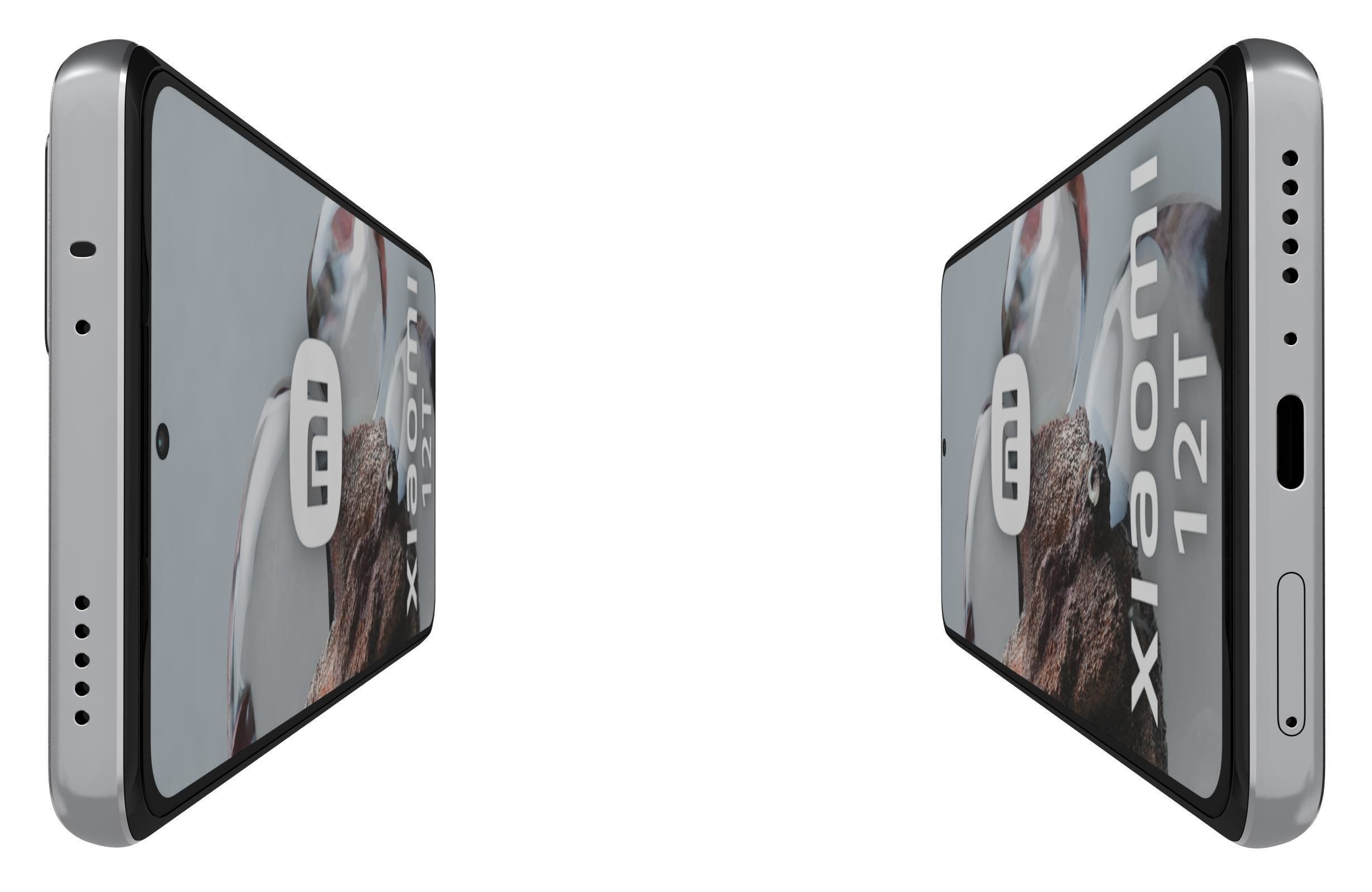 Xiaomi 12T White Low-poly 3D model_8