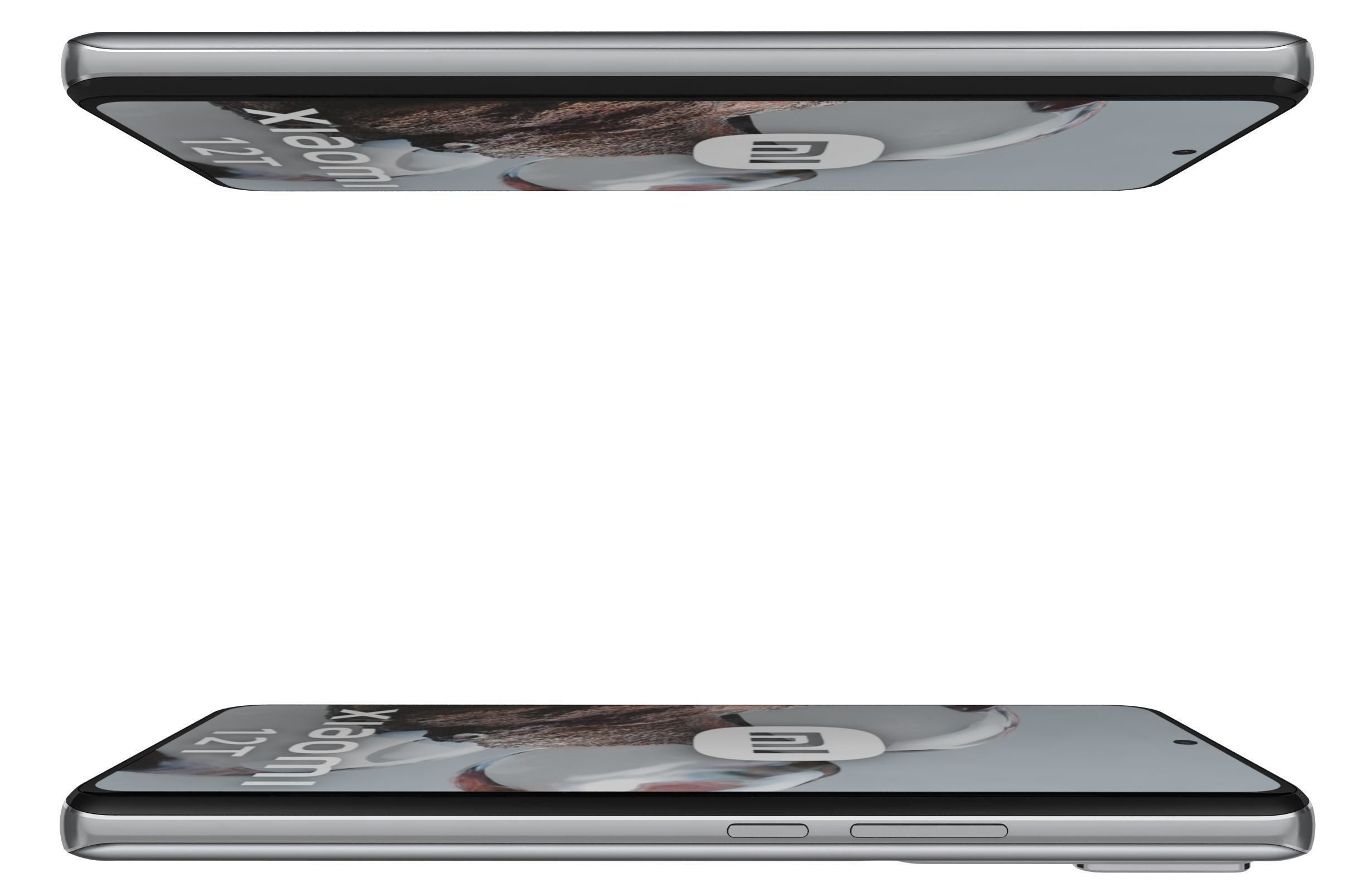 Xiaomi 12T White Low-poly 3D model_9