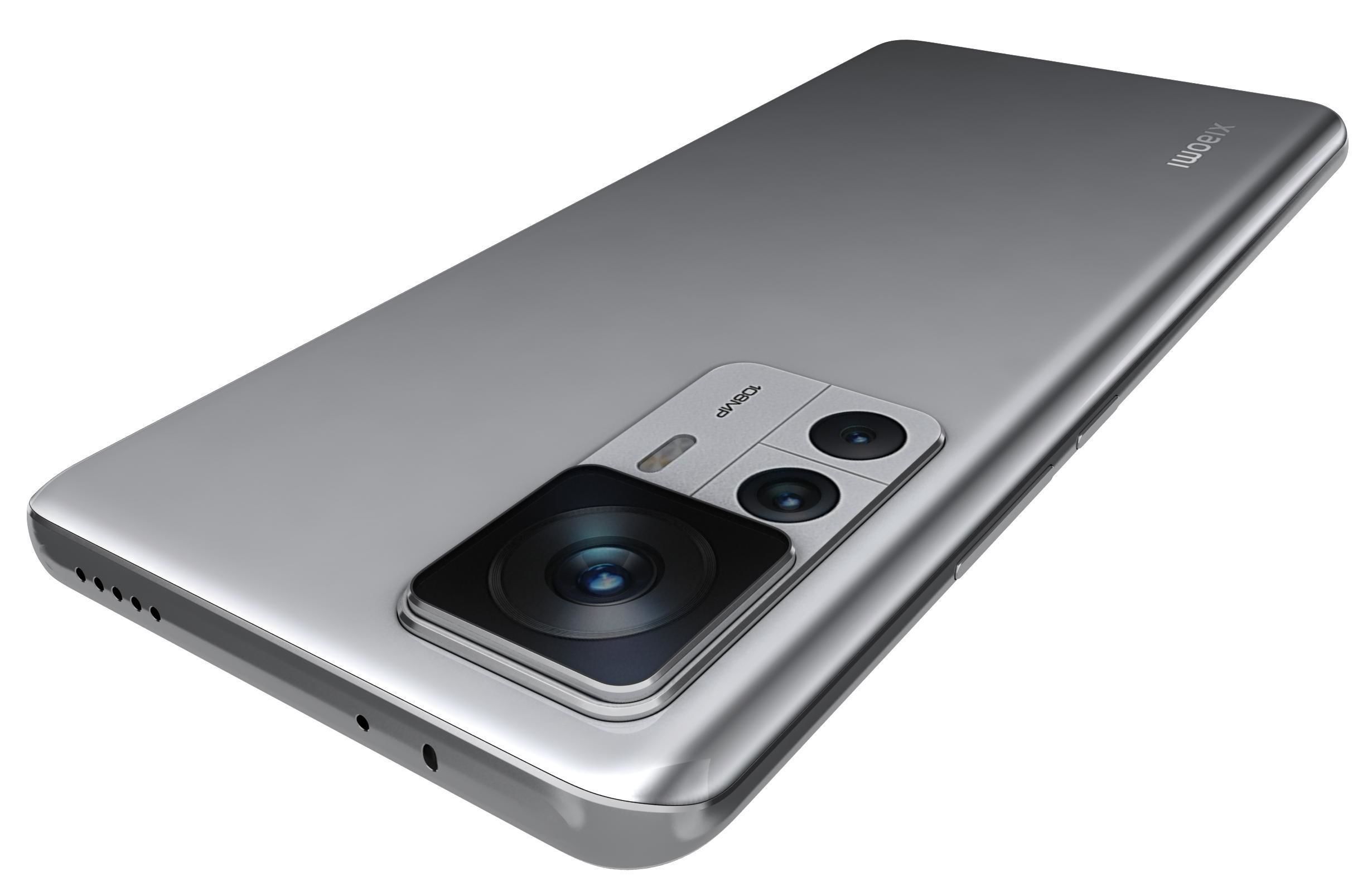 Xiaomi 12T White Low-poly 3D model_15